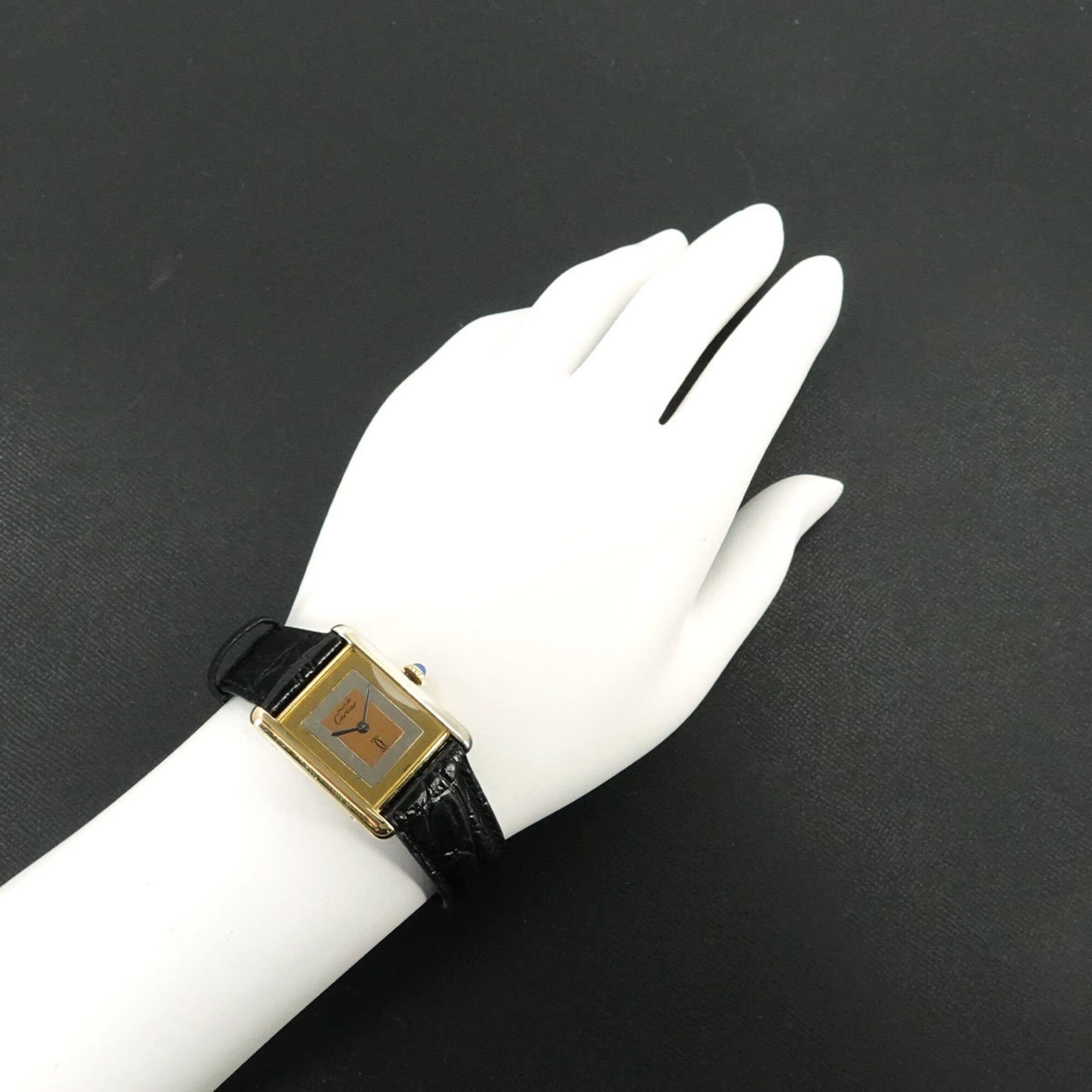 Cartier Must SV925 Gold Dial 23mm Watch