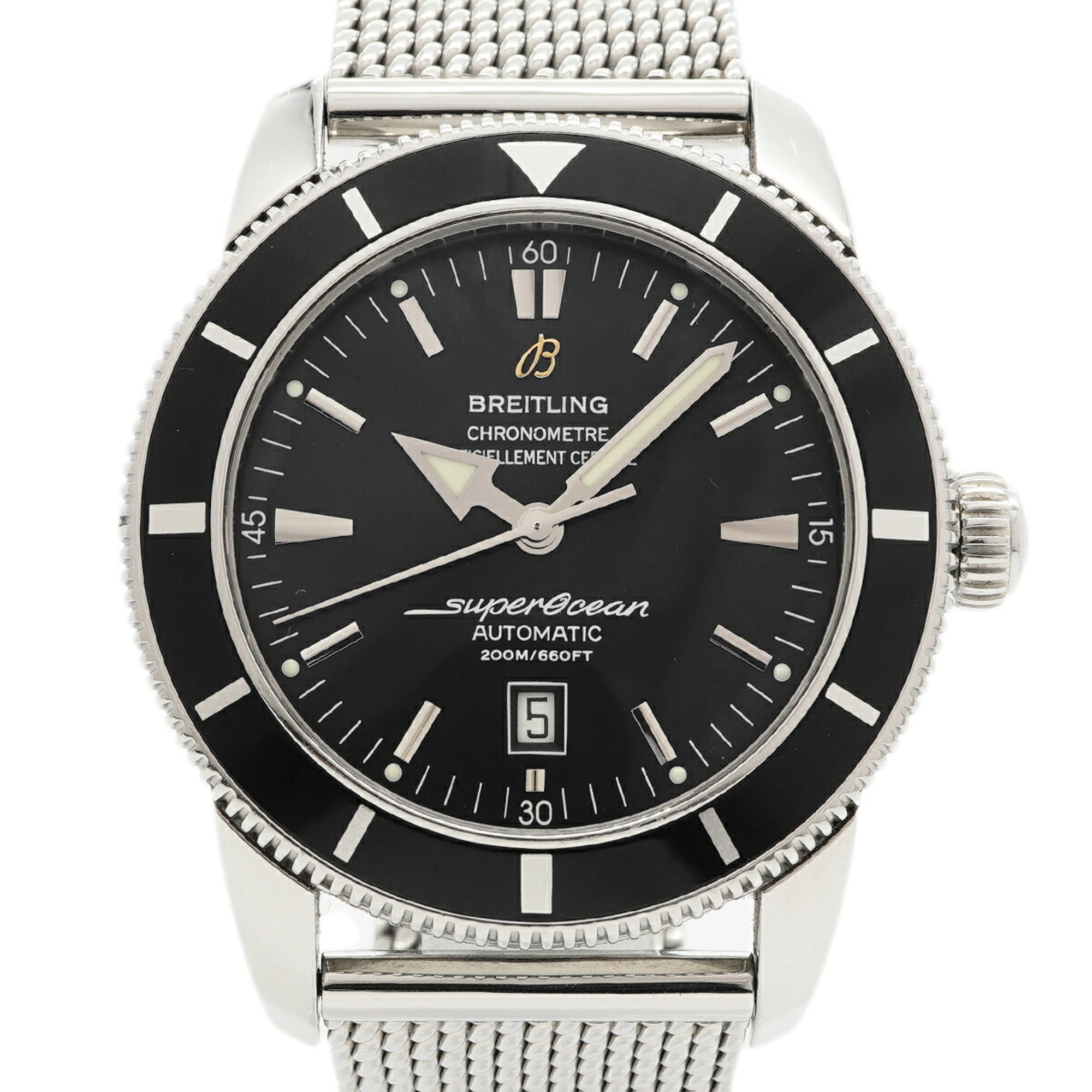 Breitling Superocean A17320 Black Dial 45mm Watch