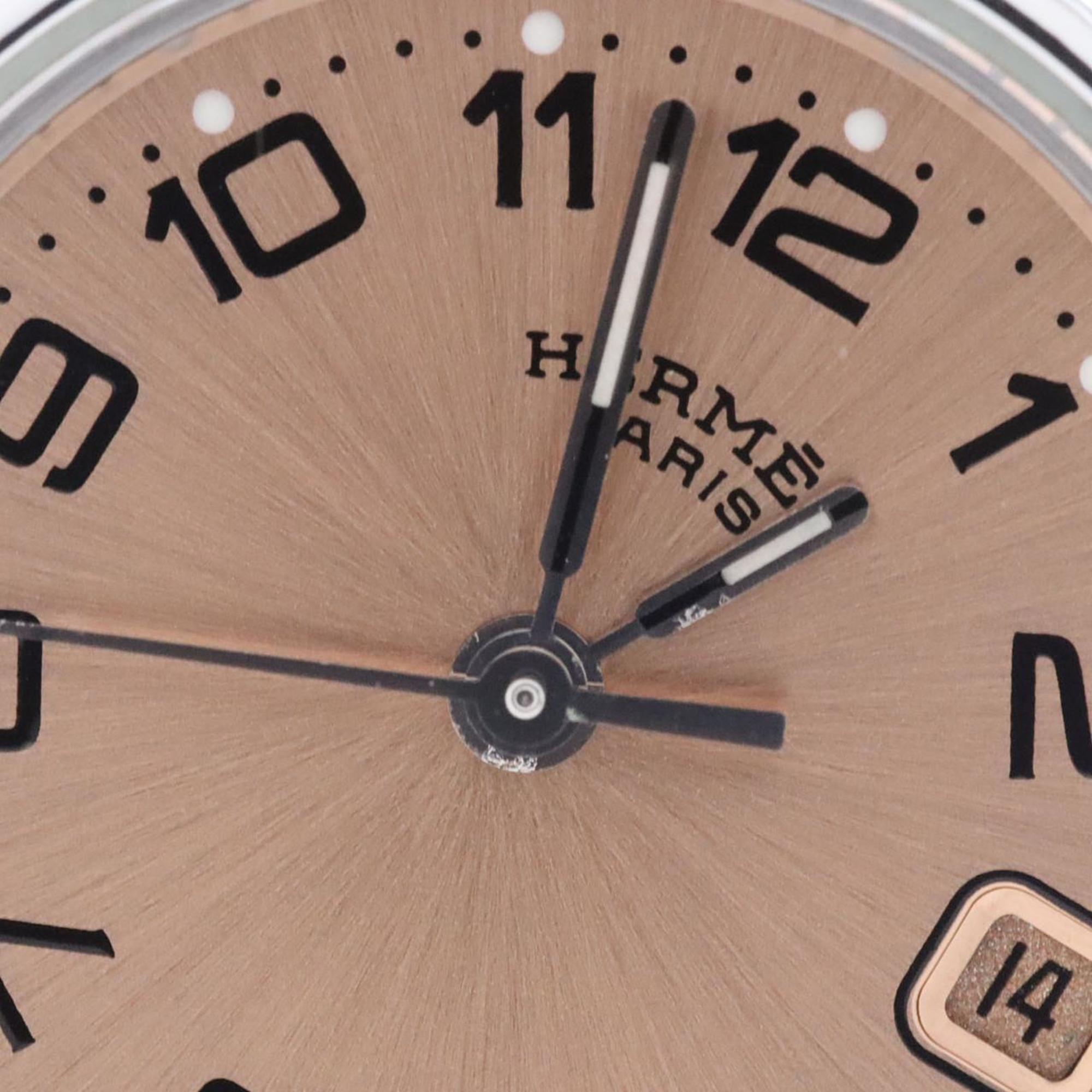Hermès Clipper CL4.210 roestvrijstalen quartzhorloge
