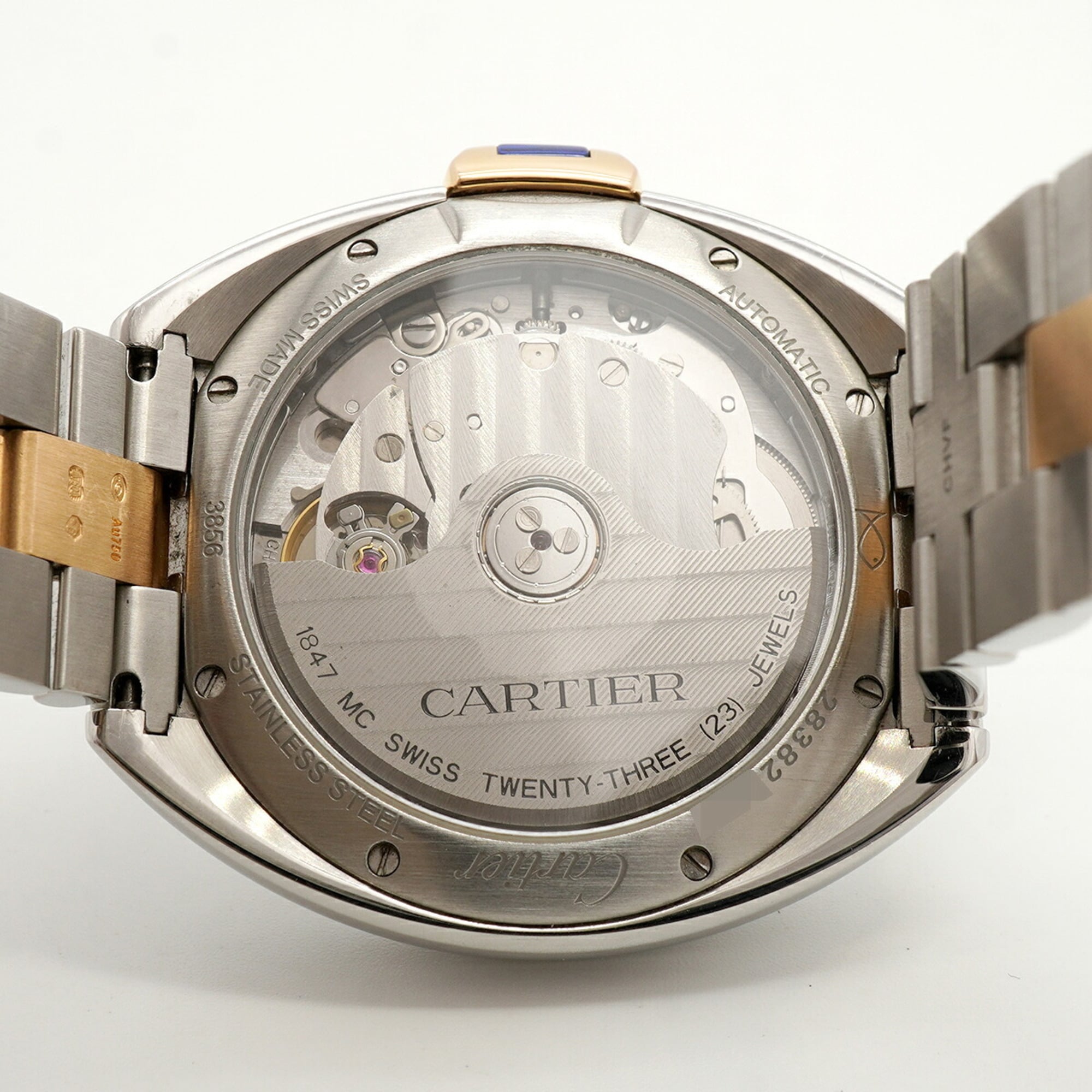 Montre Cartier Clé de W2CL0003, cadran argenté, 35 mm