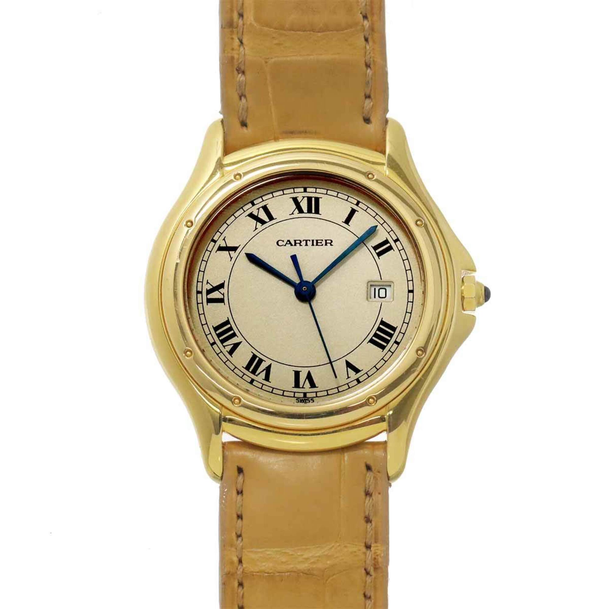 Cartier Santos Cougar LM W3500453 Ivory Dial 33mm Watch