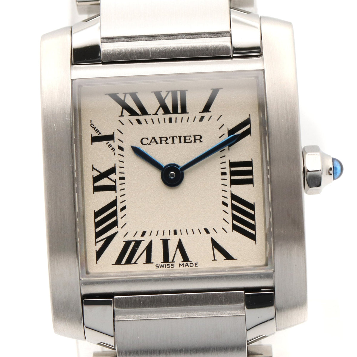 Cartier Tank Française SM W51008Q3 Ivory Dial 20mm Watch
