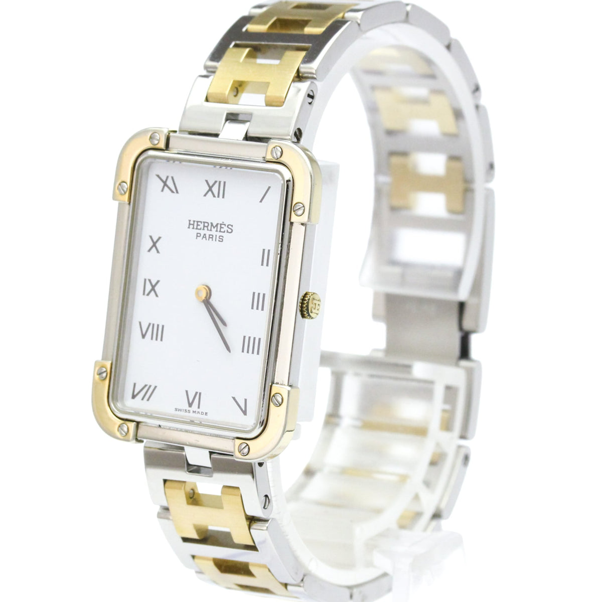 Hermes Croisiere CR1.220 White Dial 18mm Watch