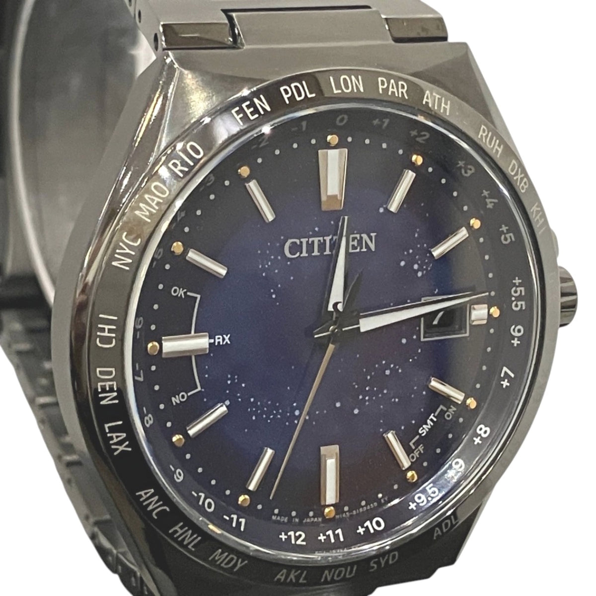 Citizen Attesa Eco-Drive Direct Flight Cosmic Blue Collection CB0219-50L/H145-S123704 Blue Dial 42mm Watch