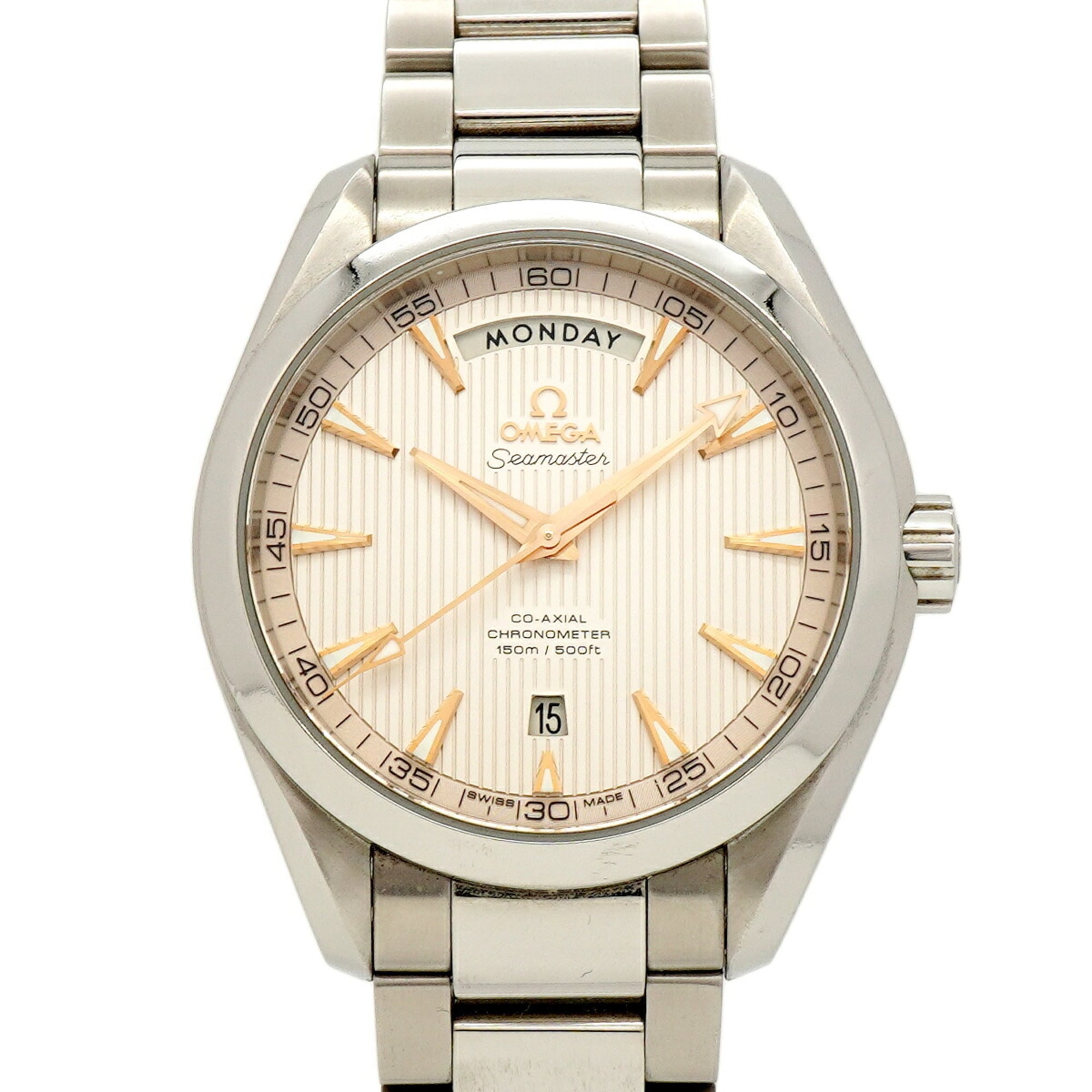 Omega Seamaster Aqua Terra Day-Date 231.10.42.22.02.001 Silver Dial 41mm Watch