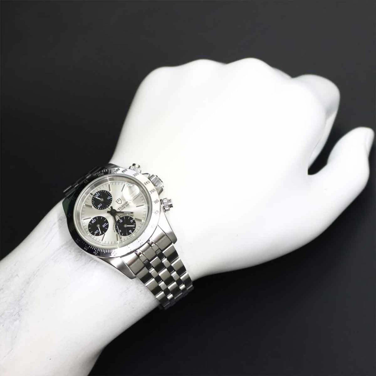 Tudor Chronotime 79280 Schwarz, Silber Zifferblatt 40mm Uhr