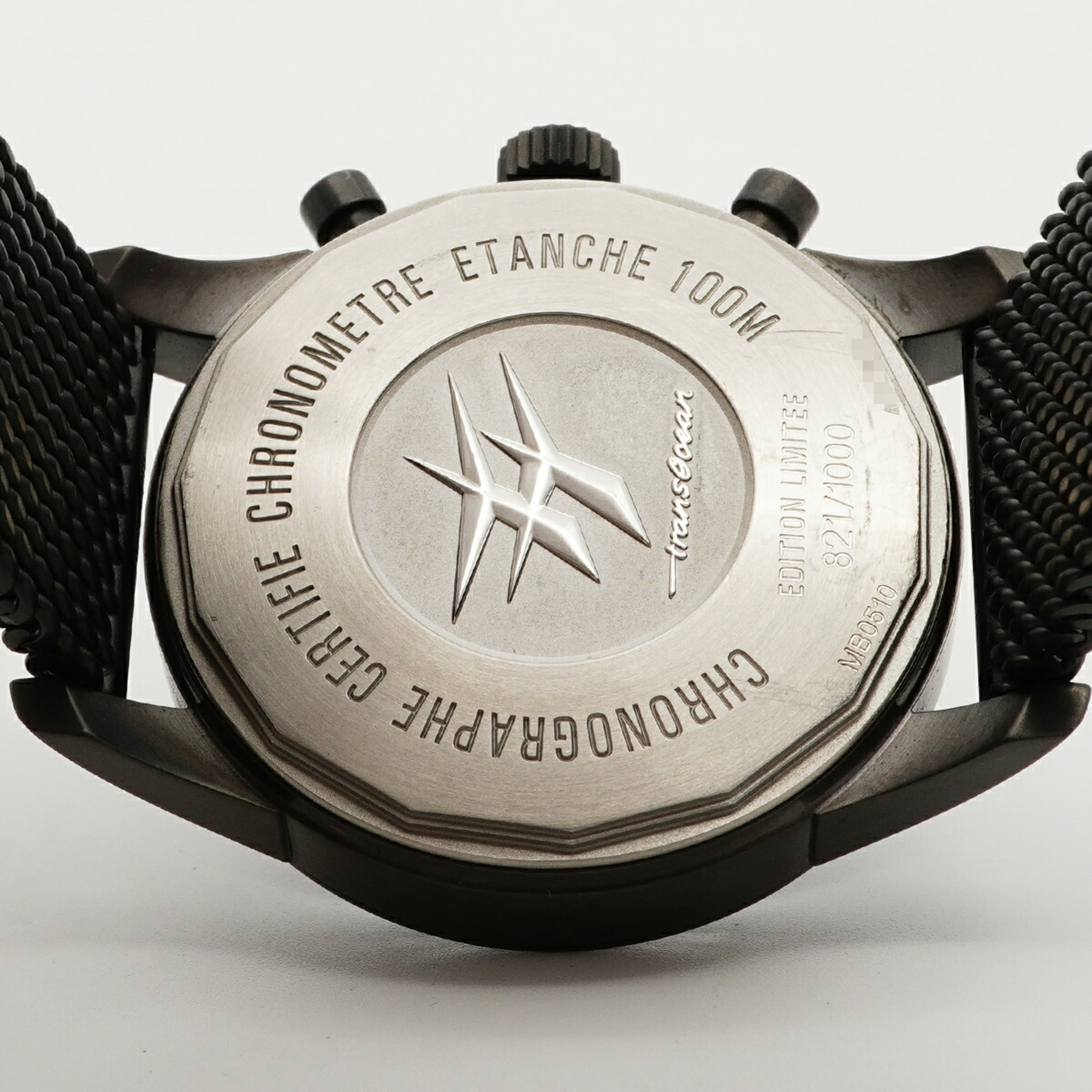 Breitling Transocean Unitime Pilot Limitierte Auflage (1000 Stück) MB0510 Herrenuhr Schwarz Zifferblatt
