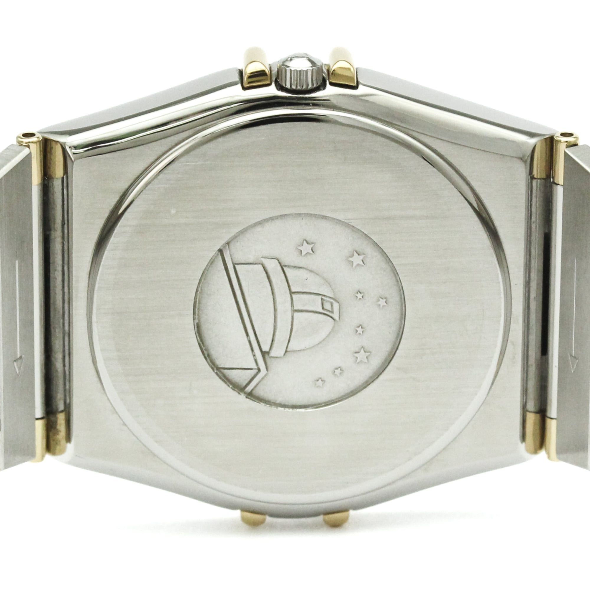 OMEGA Constellation Herrenuhr 18 Karat Gold Edelstahl Quarz 396.1080