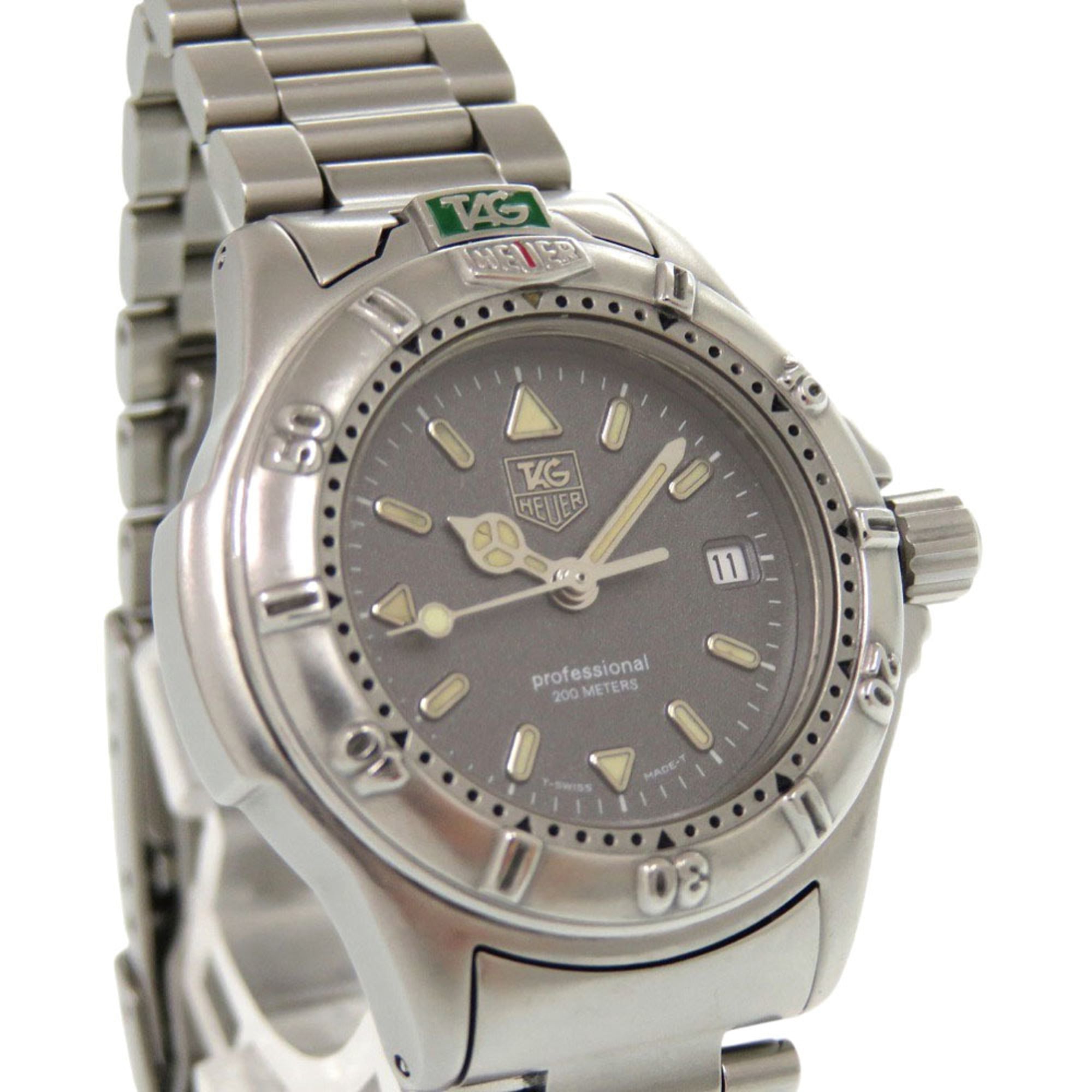 TAG Heuer Professional 200 m WF1411-0 Edelstahl-Quarzuhr Grau 0555TAG HEUER