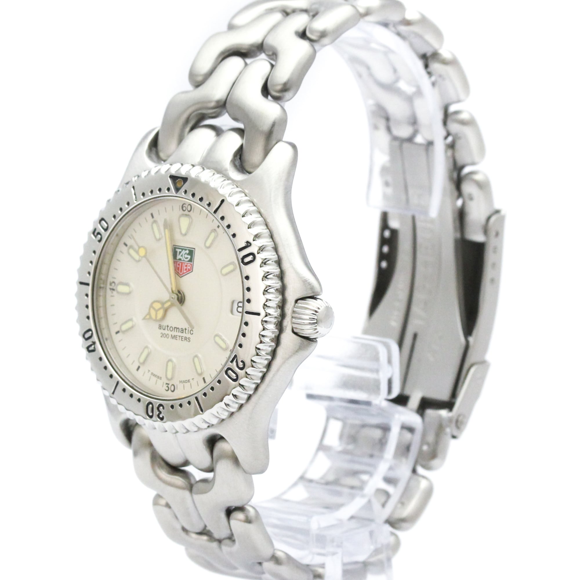 TAG Heuer Sel S89.706 Silber Zifferblatt 38 mm Uhr