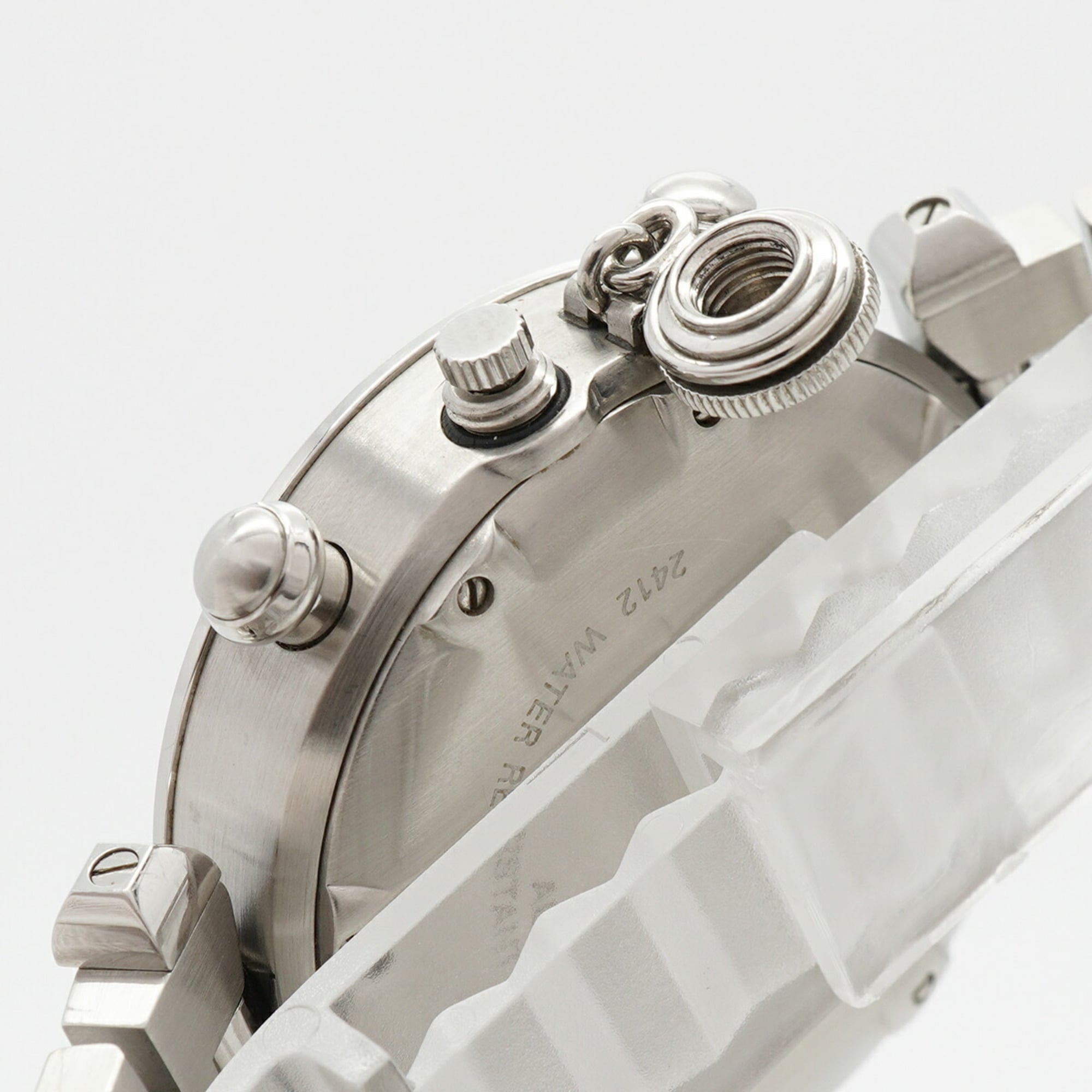 Cartier Pasha C W31048M7 Herrenuhr Silber Zifferblatt
