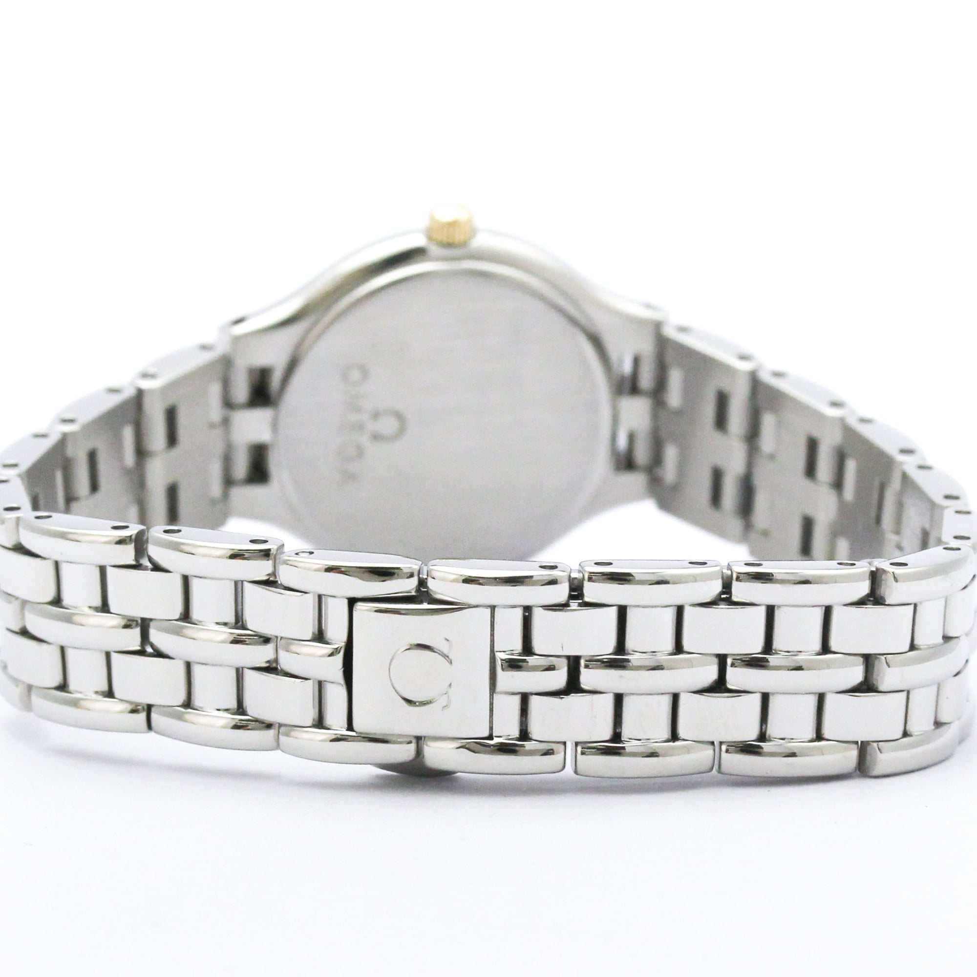 OMEGA De Ville Symbol Damenuhr aus 18-karätigem Gold und Edelstahl 595.0101