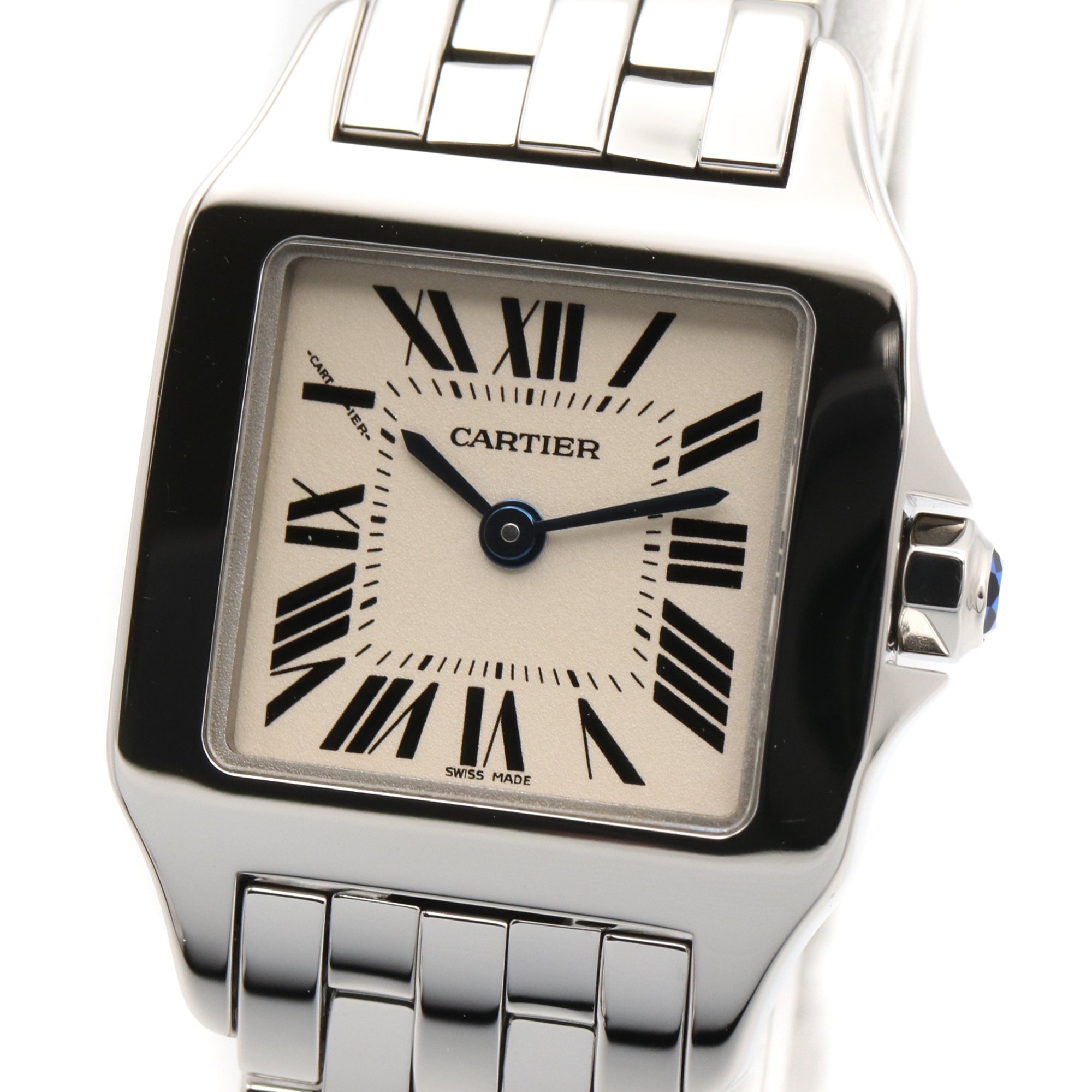 Cartier Santos Demoiselle SM W25064Z5 Ivory Dial 20mm Watch