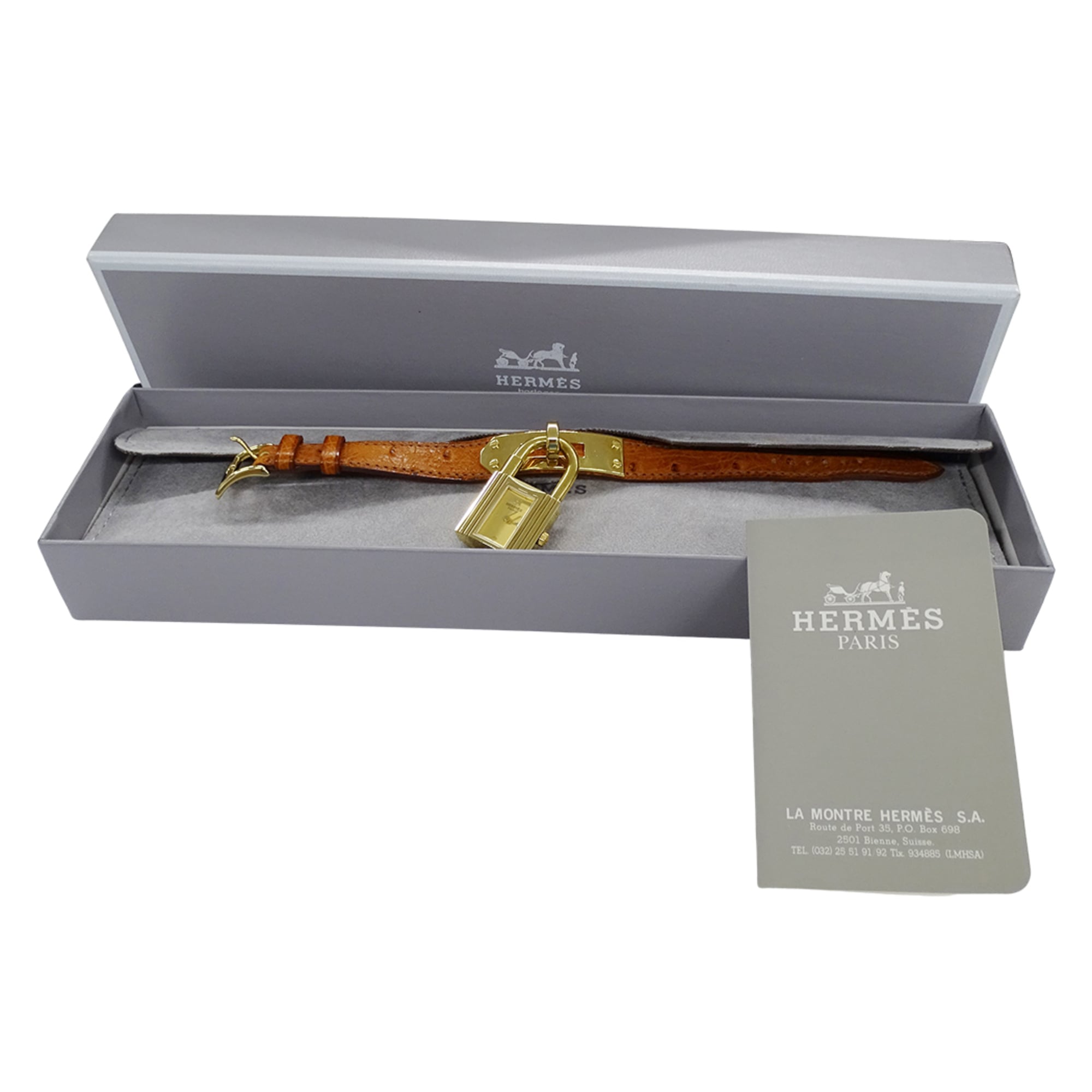Hermes Kelly KE1.201 Gold Dial 20mm Watch
