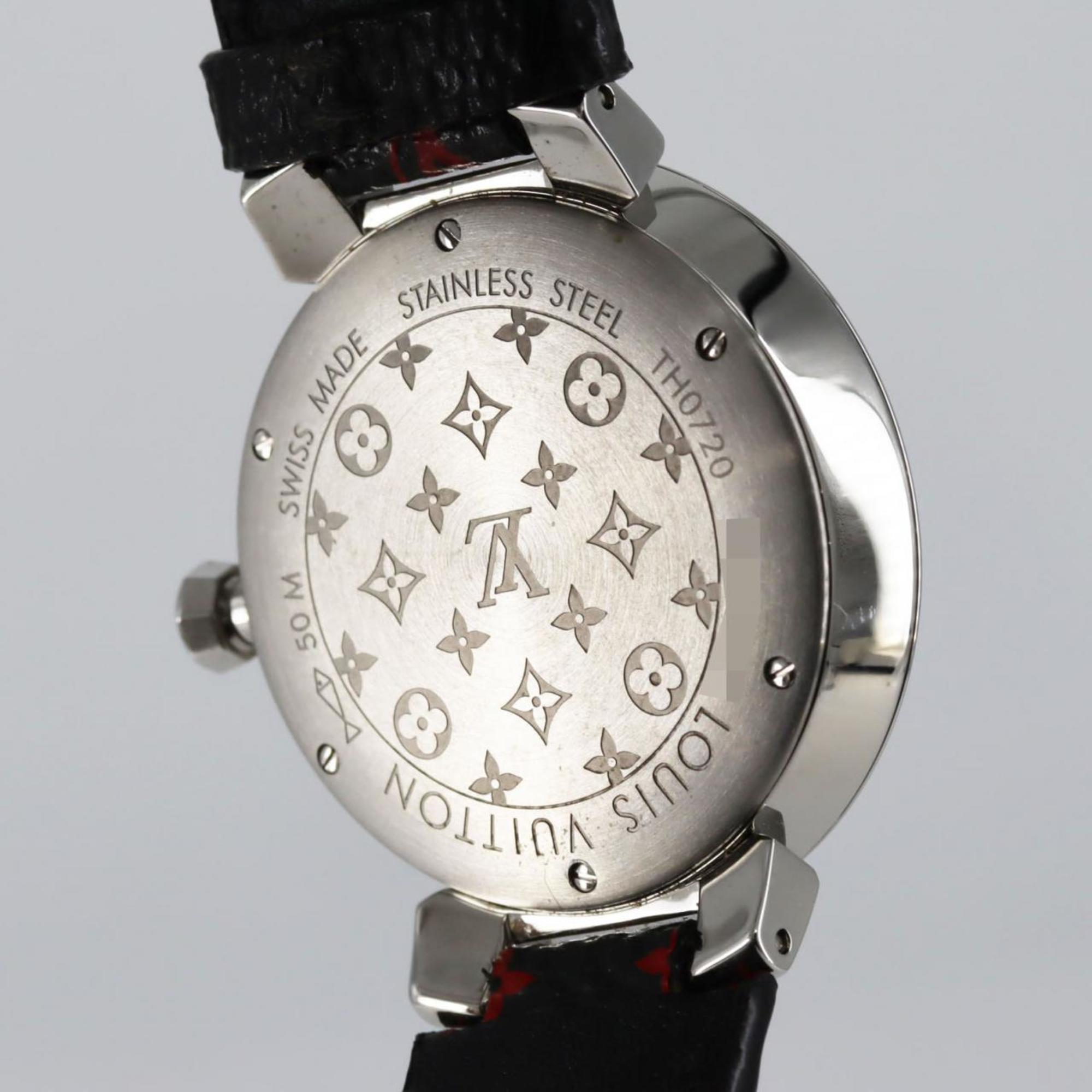 Louis Vuitton Tambour Monogram 8P Q13MJA roestvrijstalen quartzhorloge