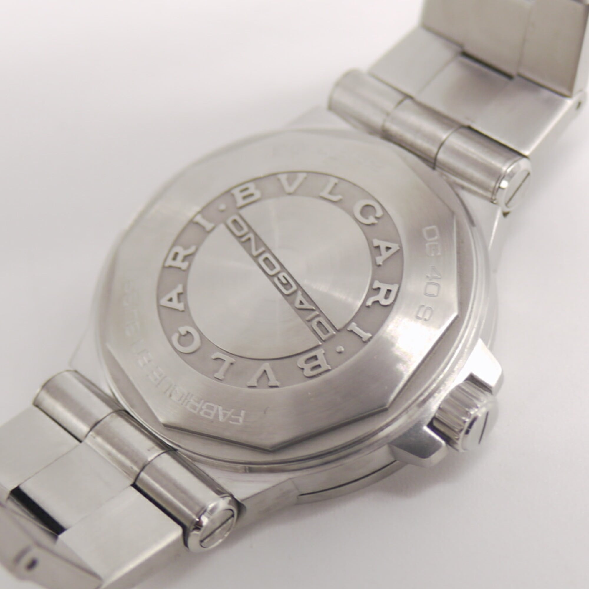 Bulgari Diagono Date DG40S Automatic Black Dial Watch
