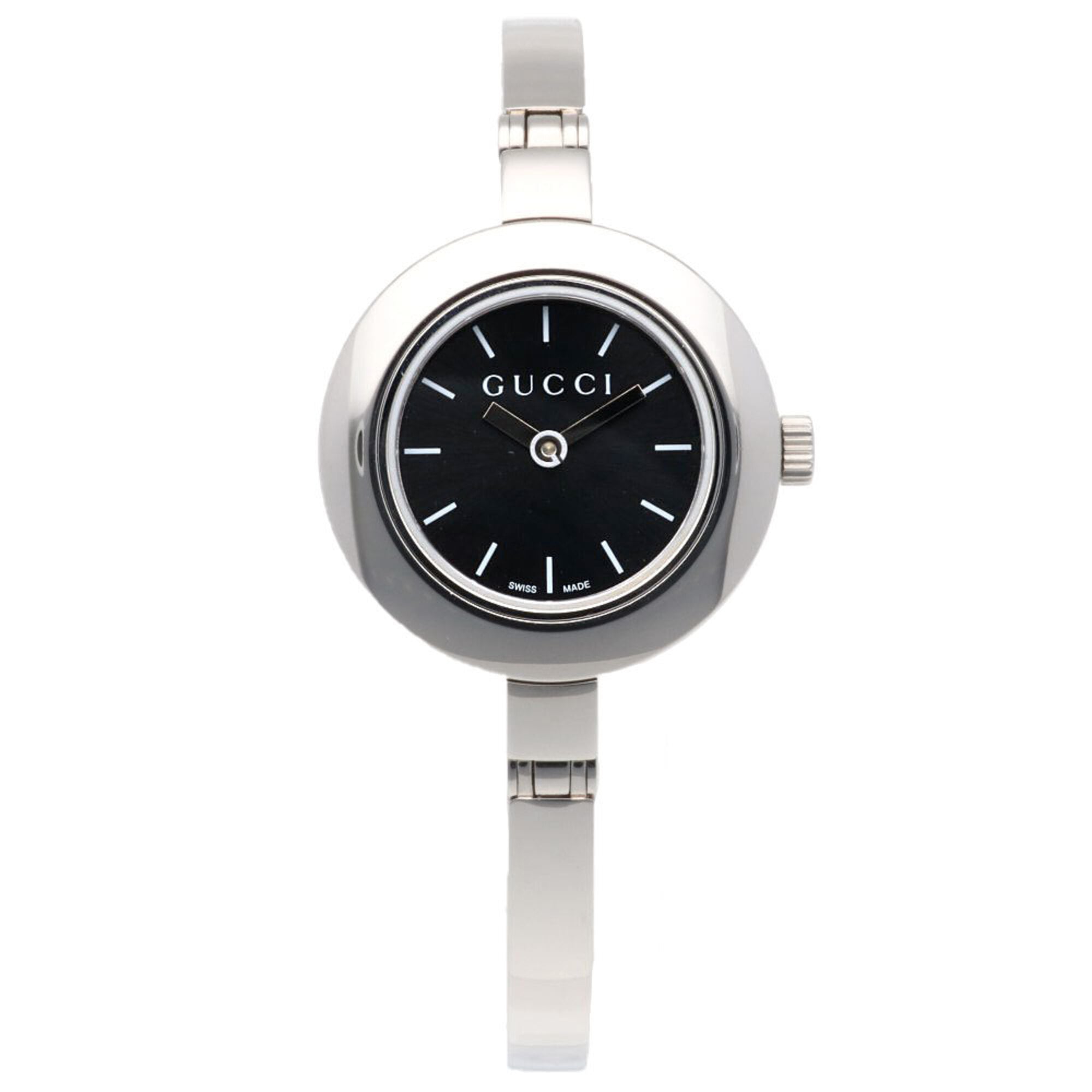 Gucci watch, stainless steel 105 quartz women's watch.
