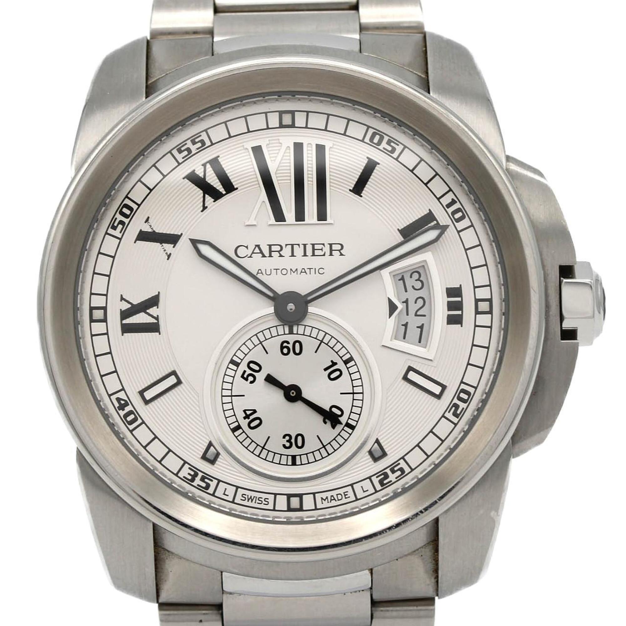 Cartier Calibre de LM W7100015 Silver Dial 42mm Watch