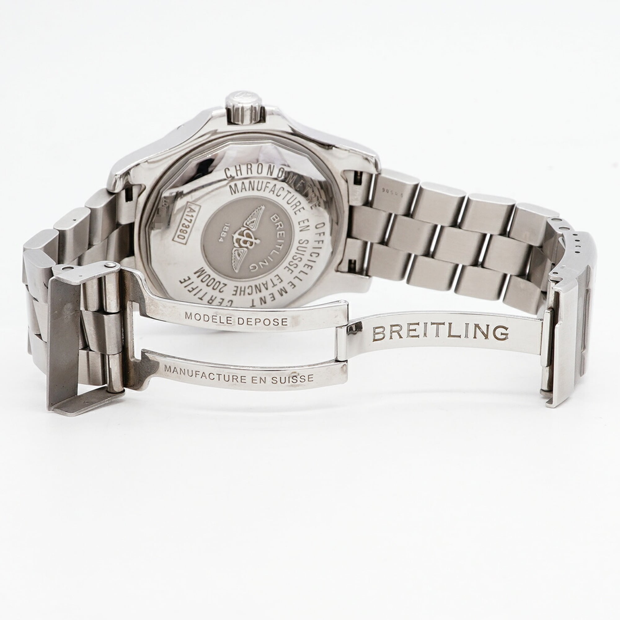 Breitling Superocean Steelfish A17390 Black Dial 43mm Watch