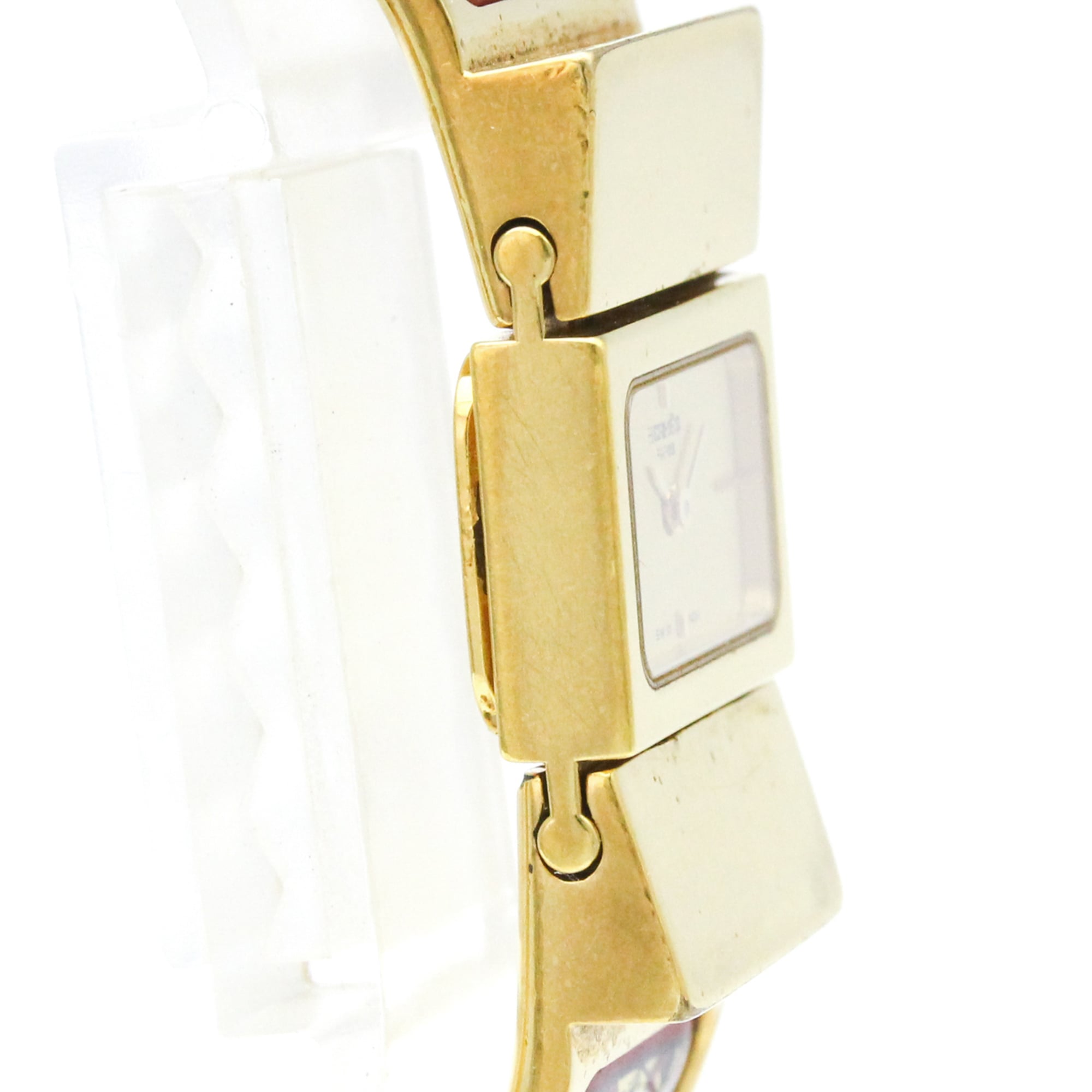 HERMES Loque Gold Plated Quartz Ladies Watch LO1.201