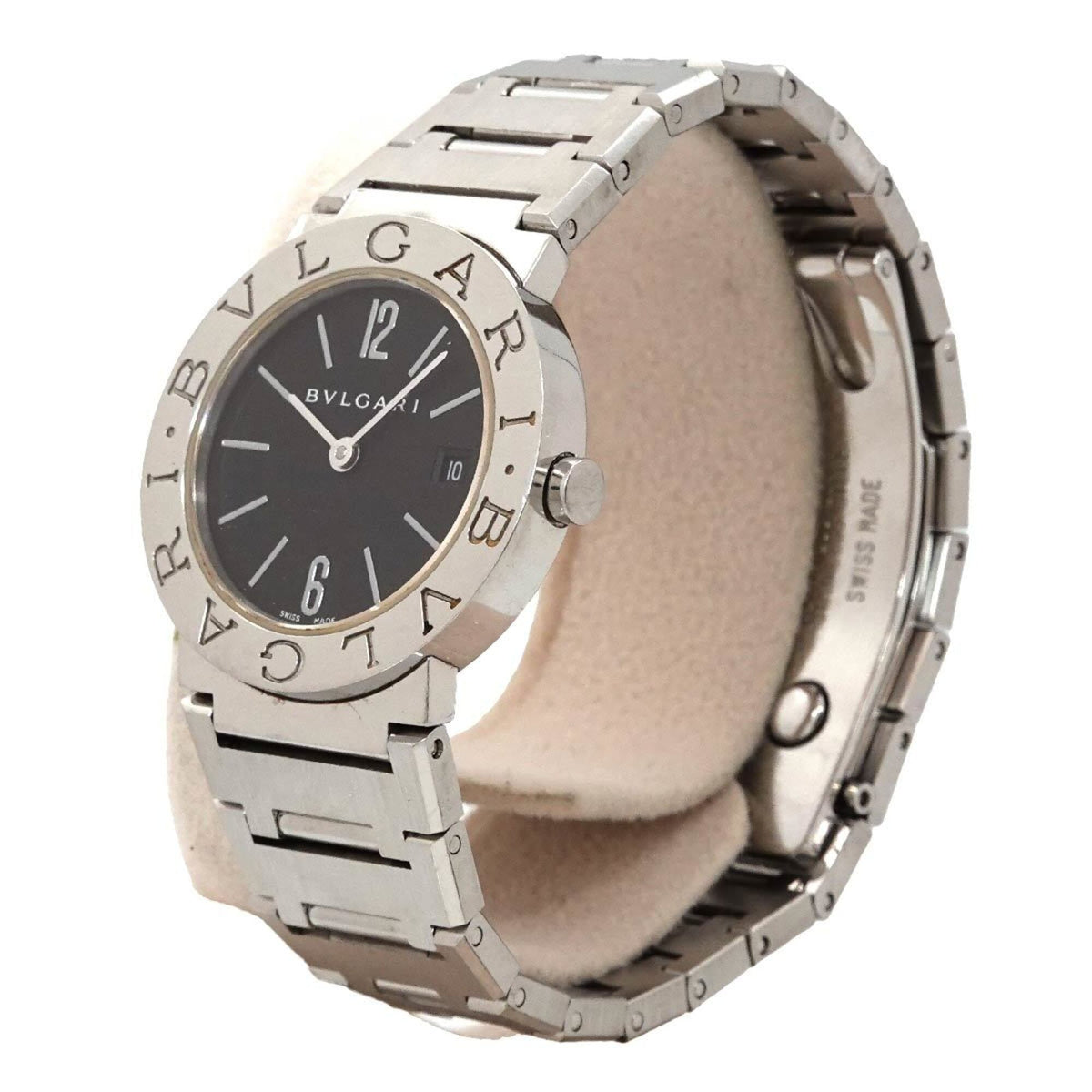 Bvlgari BB26SS Schwarz Zifferblatt 26 mm Uhr