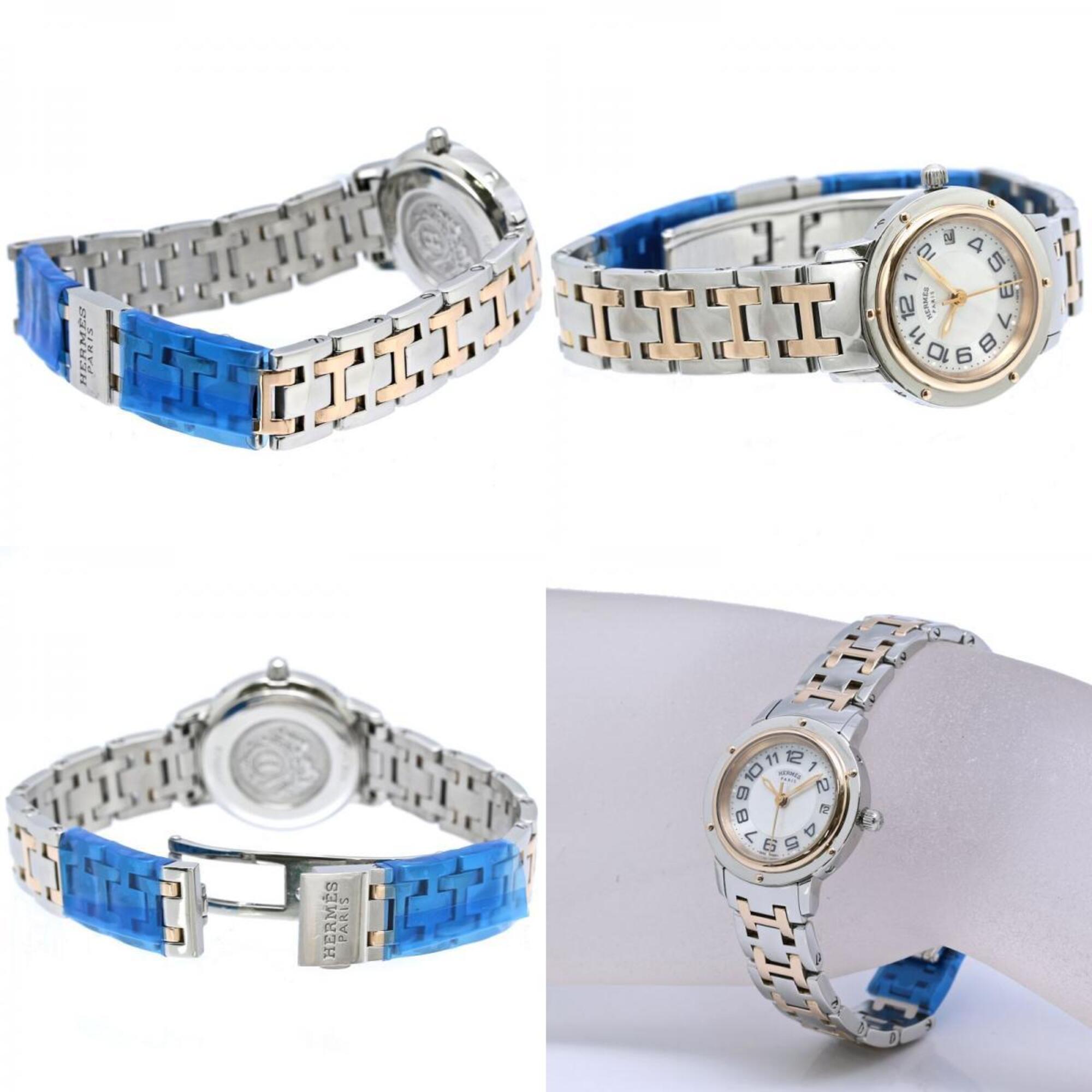 Hermes Clipper CP1.221.212/4970 035321WW00 White Dial 24mm Watch