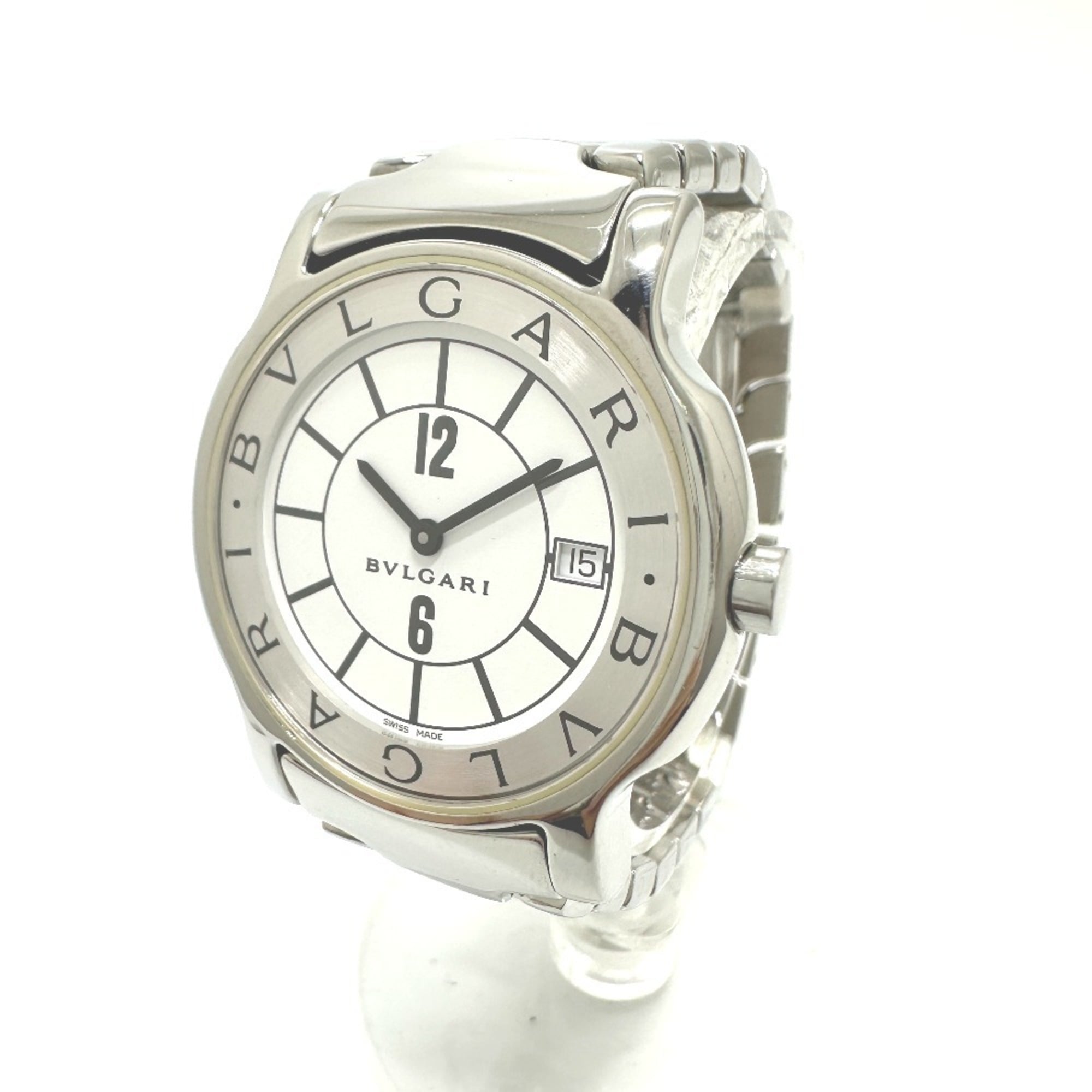 Bulgari Solotempo ST35S White Dial 34mm Watch