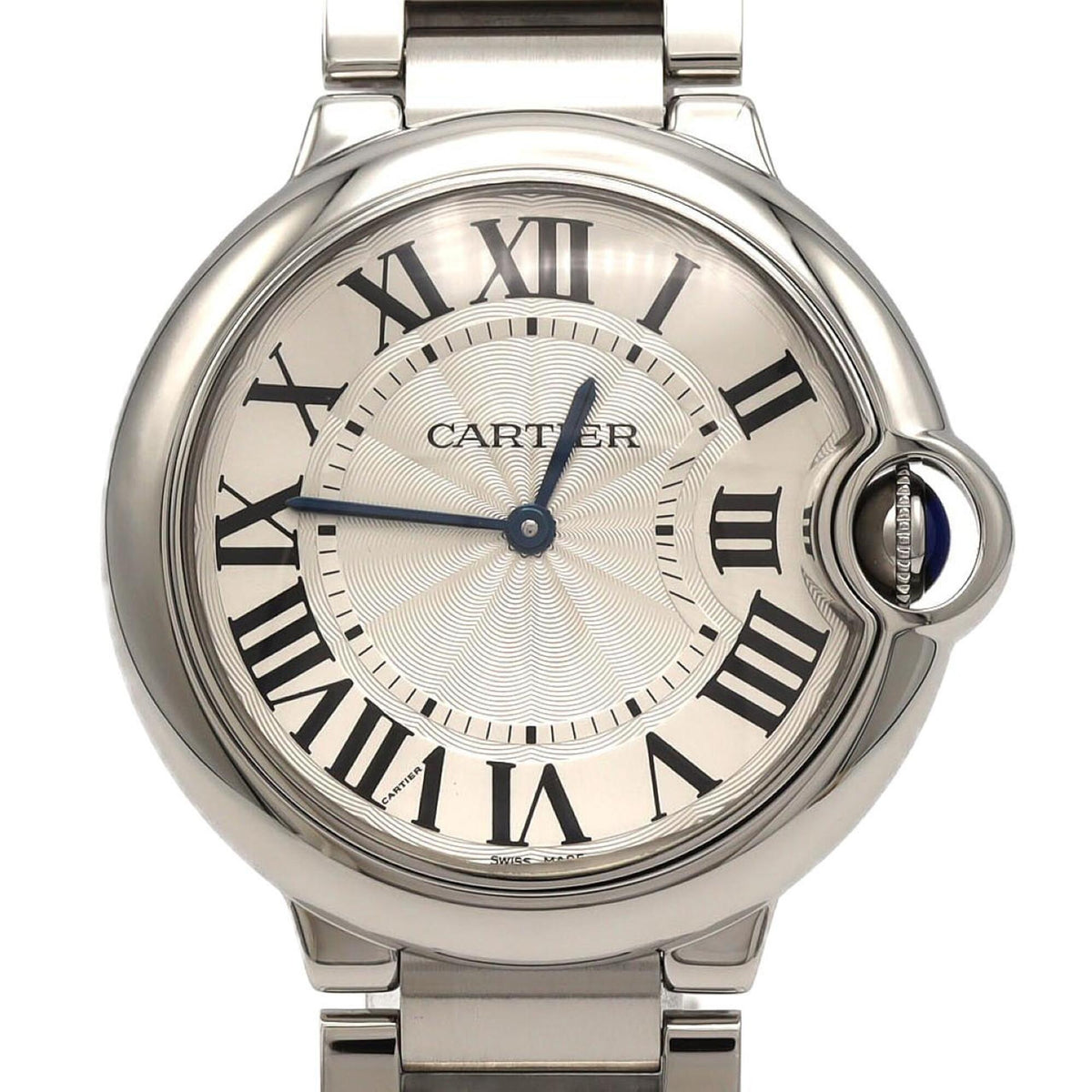 Cartier Ballon Bleu MM W69011Z4 Silver Dial 36mm Watch