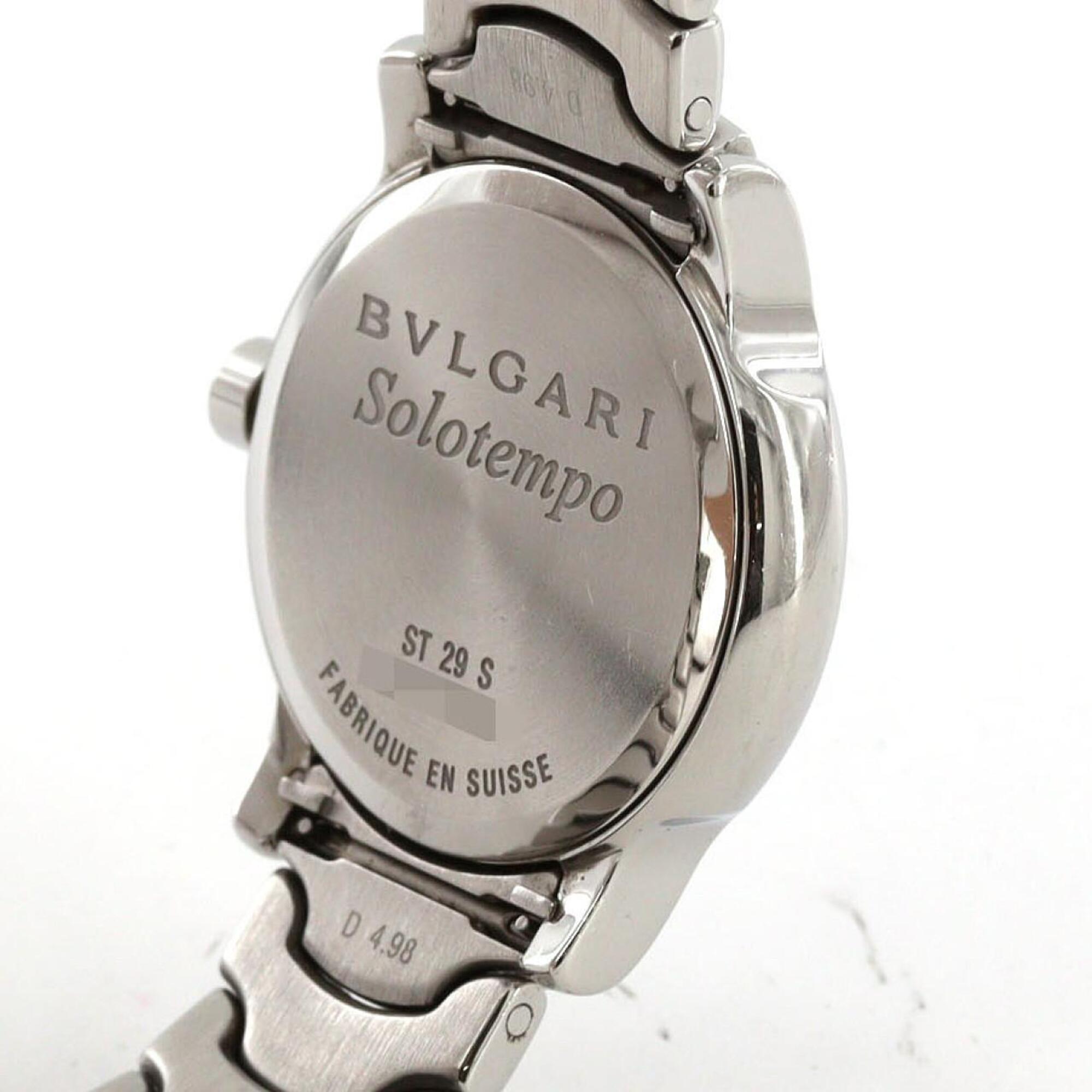 Bulgari Solotempo ST29S ST29BSSD Stainless Steel Quartz