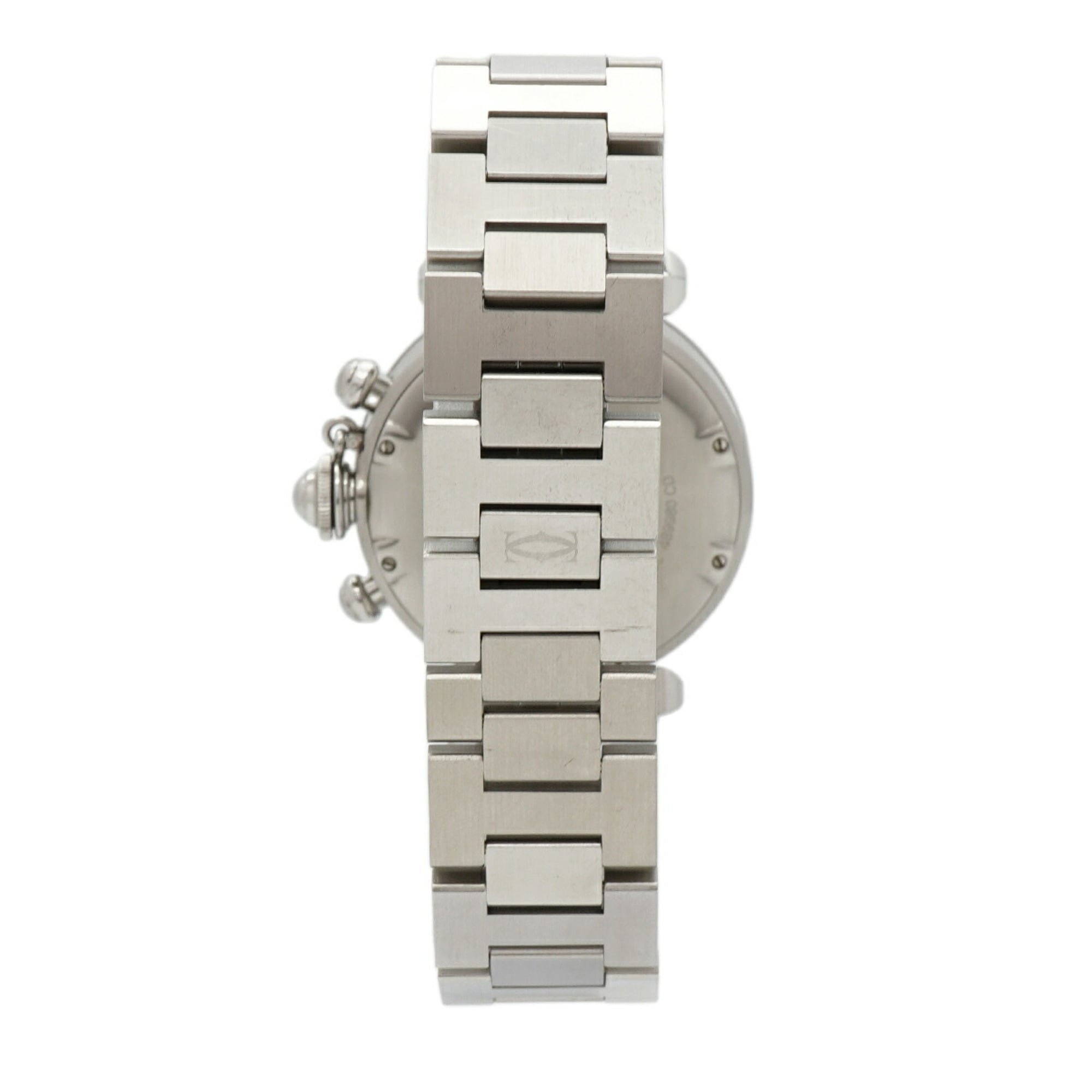 Cartier Pasha C W31048M7 Herrenuhr Silber Zifferblatt