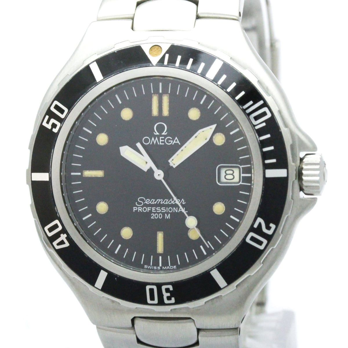Omega Seamaster 396.1052 horloge met zwarte wijzerplaat, 36 mm