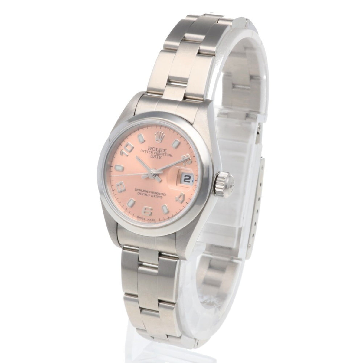 Montre Rolex Date Oyster Perpetual 79160 Rose cadran 26 mm