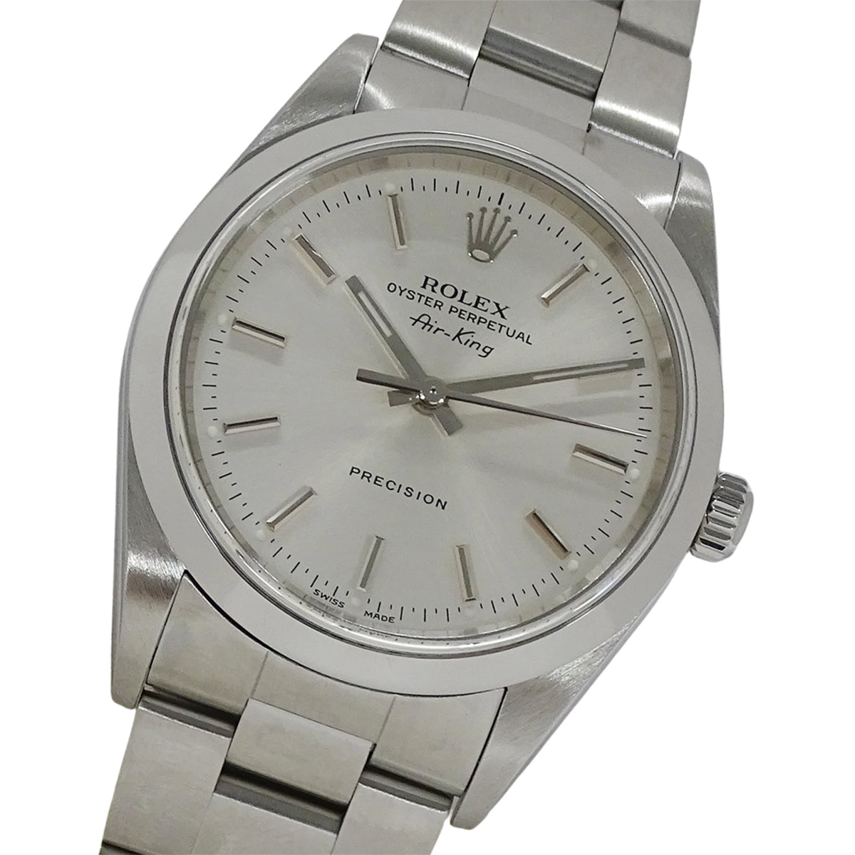 Rolex Air-King 14000 P Silver Dial 34mm Watch