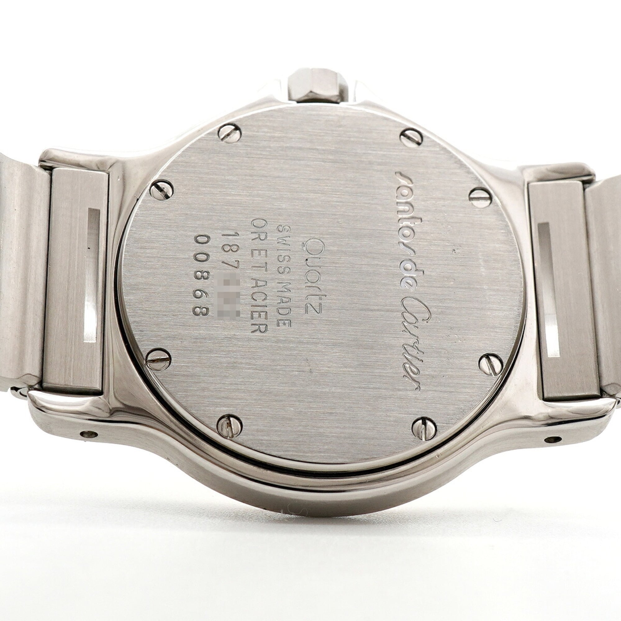 Cartier Santos Octagon LM W2001583 Ivory Dial 29mm Watch
