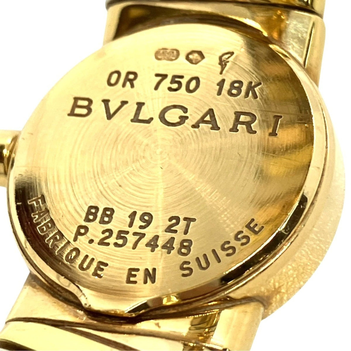 Bvlgari Bulgari Tubogas BB192T Schwarz Zifferblatt 19 mm Uhr
