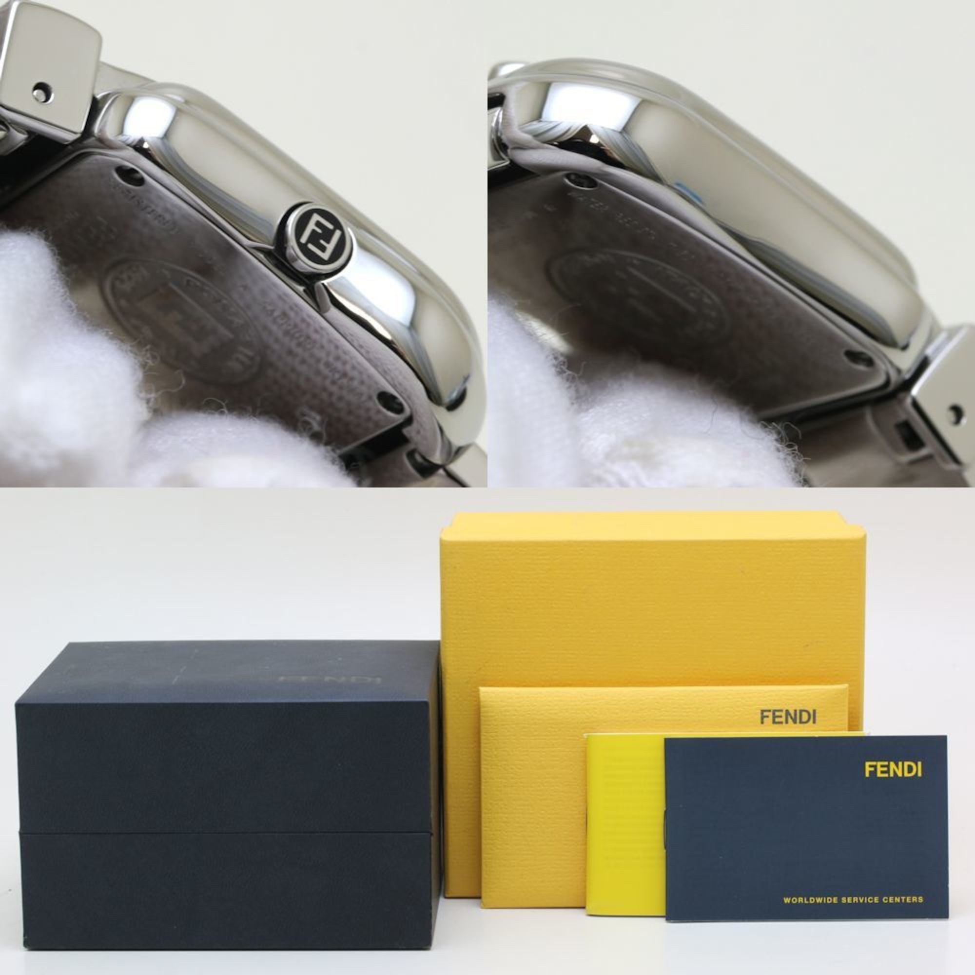 FENDI B-FENDI 3800L diamanten dameshorloge van roestvrij staal 39776
