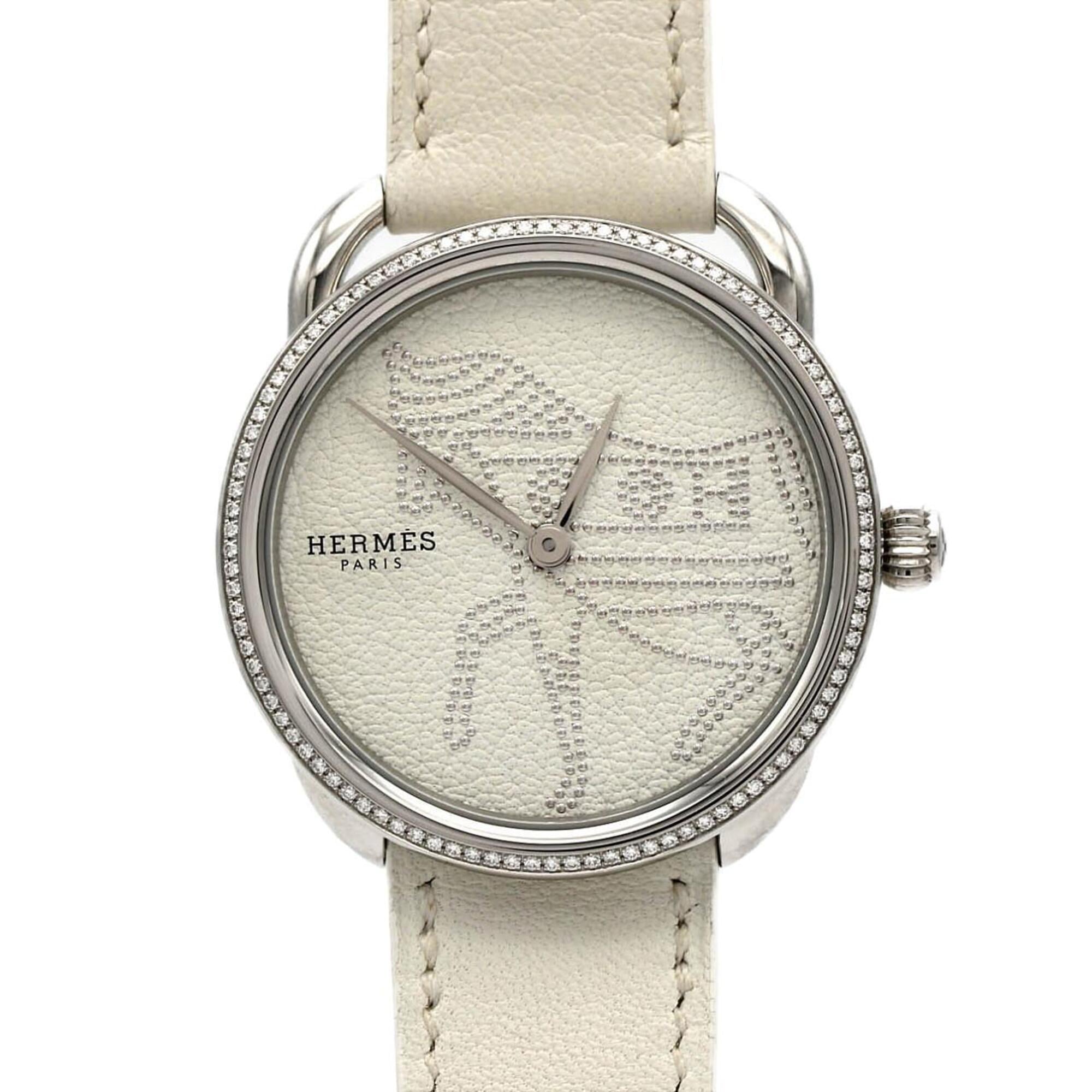 Hermes Alsohors D AR5.430 White Dial 36mm Watch