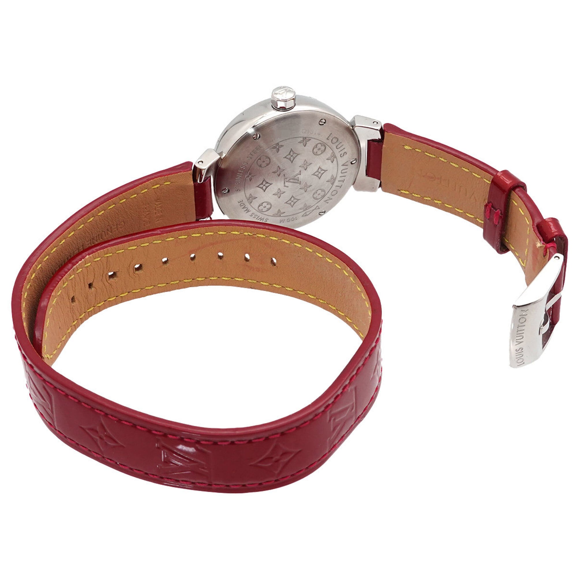 Louis Vuitton Tambour Heart Pomme d'Amour Q1314 Women's Watch 12P Diam