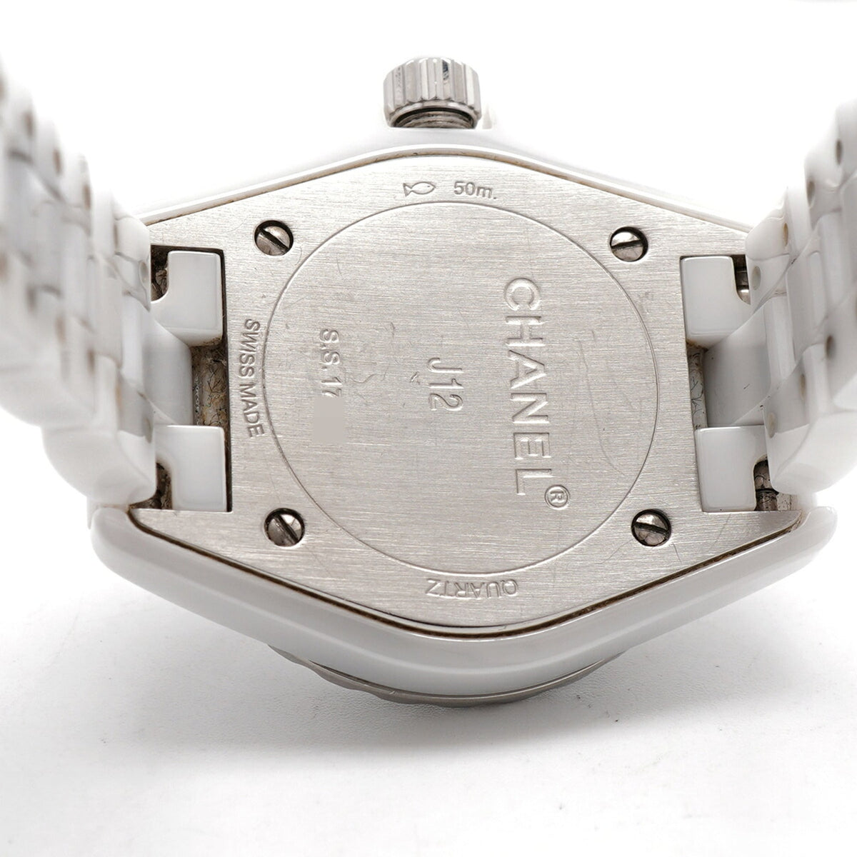 Chanel J12 8P Diamond H2572 White Dial 28mm Watch