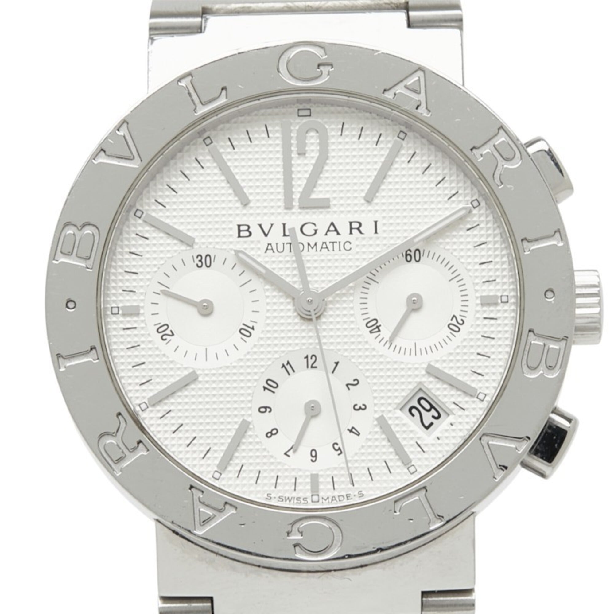 Montre Bvlgari Bulgari BB38SSCH Blanc avec cadran de 38 mm