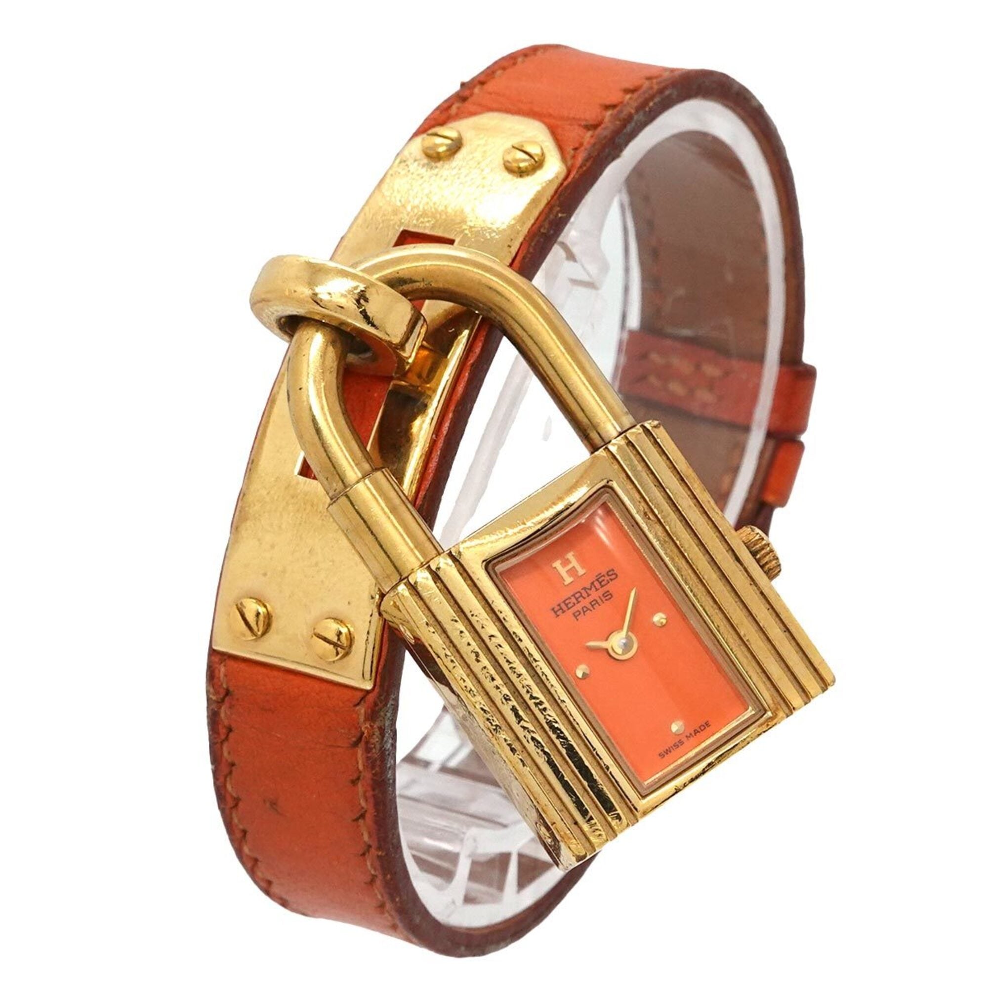 Hermes Kelly GZl1jly5 Orange Dial 20mm Watch