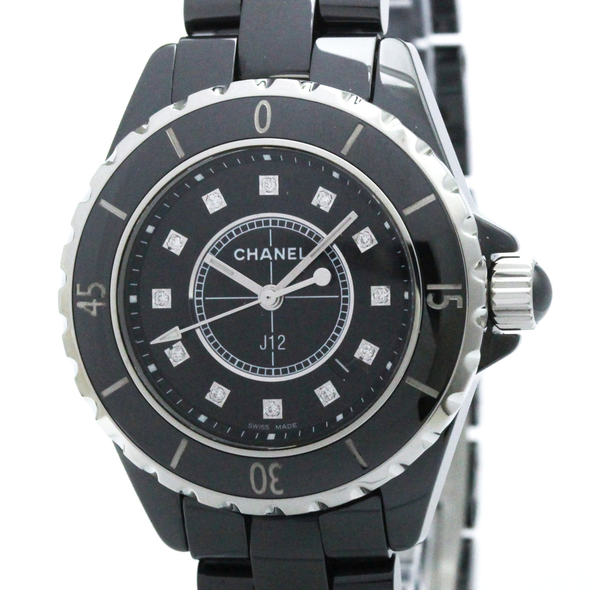 Chanel J12 H1625 Black Dial 33mm Watch