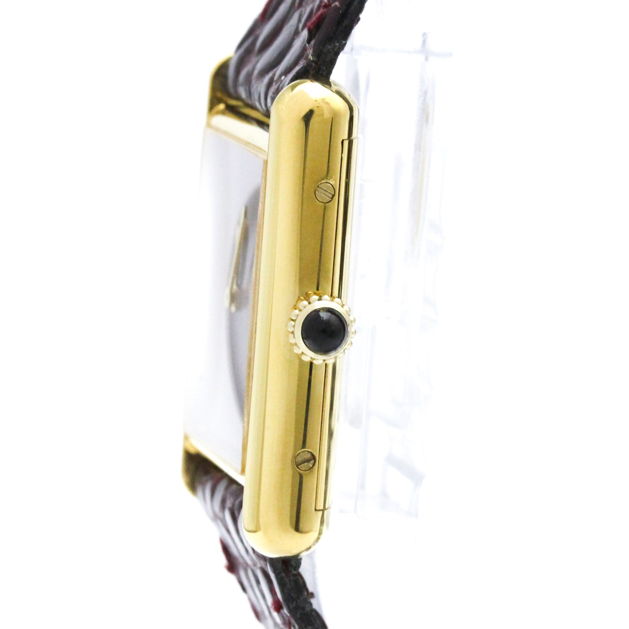 Cartier Must Tank BF591854 Bordeaux Dial 20mm Watch
