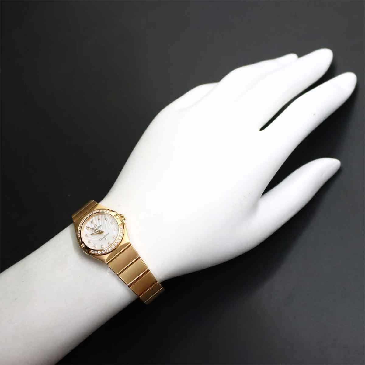 Omega Constellation 123 55 24 60 55 001 Weiß Zifferblatt 24 mm Uhr