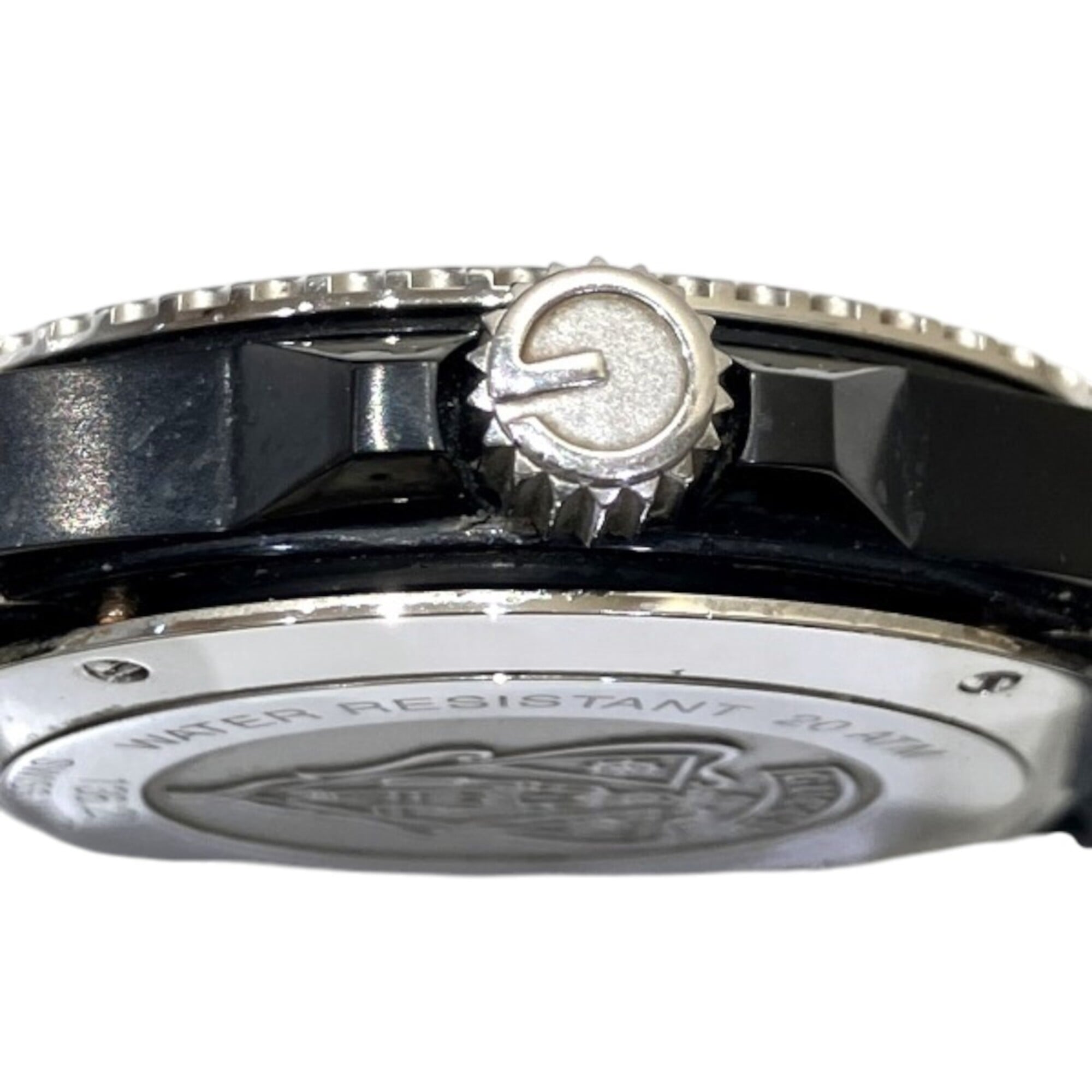 Gucci GUCCI-horloge, totaalgewicht 138,6 g, roestvrij staal, rubberen band, quartz uurwerk, zwarte wijzerplaat, 136,2 YA136204B
