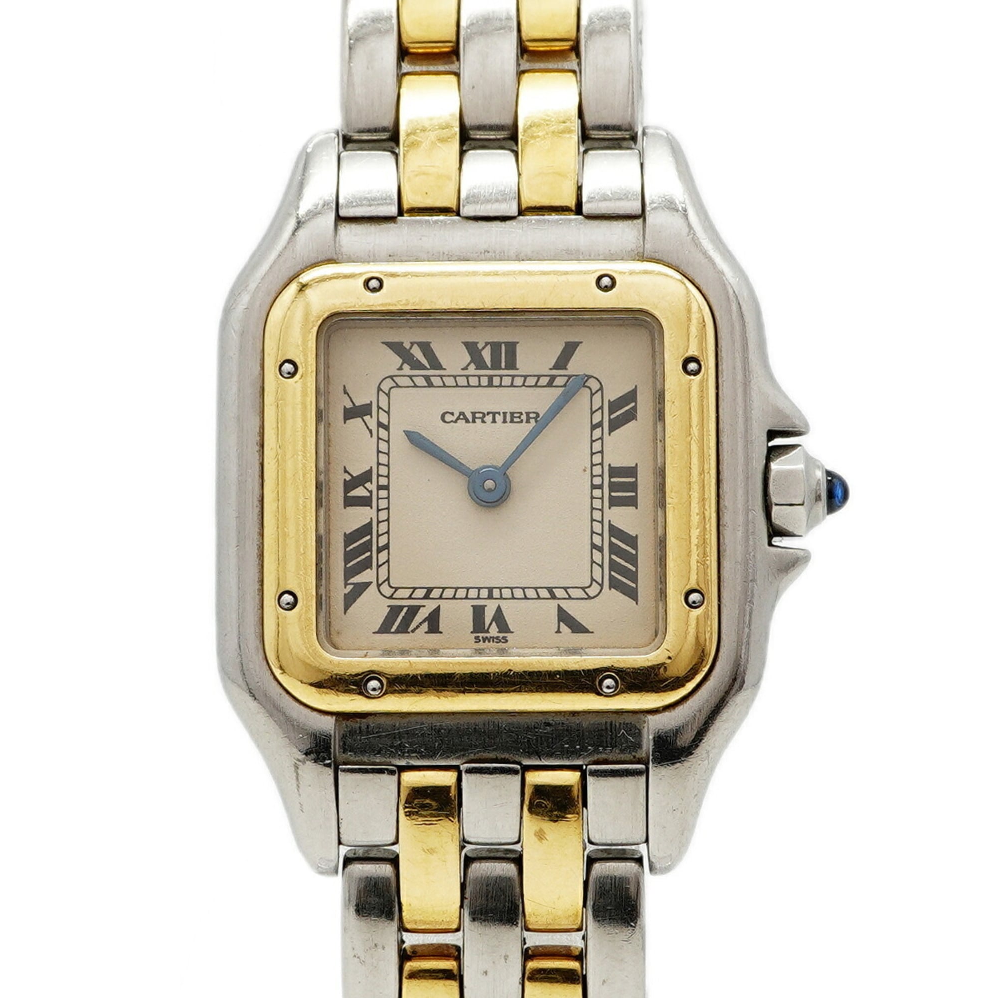 Cartier PanthÃ¨re SM 2-Row Two-Tone Ivory Dial Wo