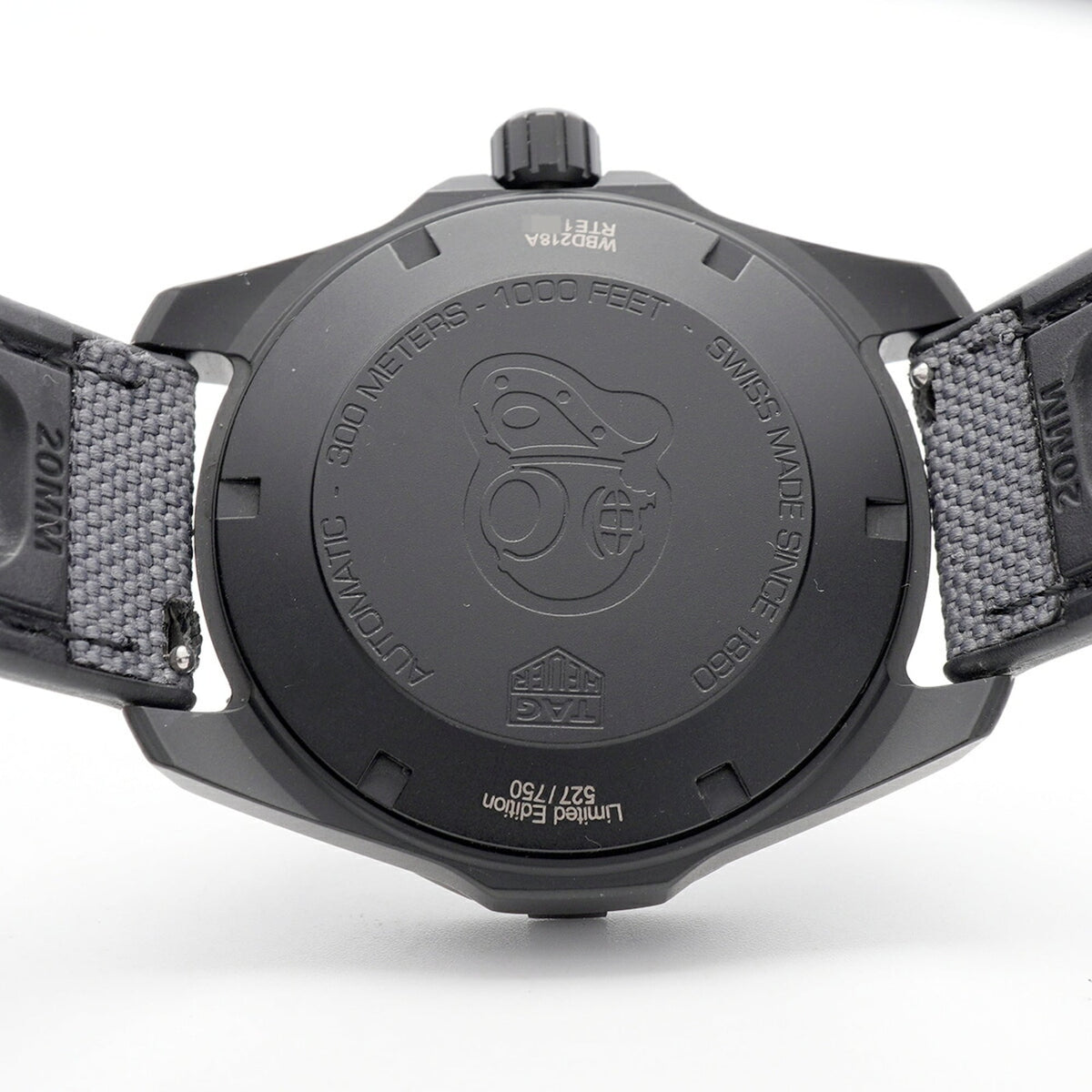 TAG Heuer Aquaracer Calibre 5 Carbon WBD218A Black Dial 41mm Watch