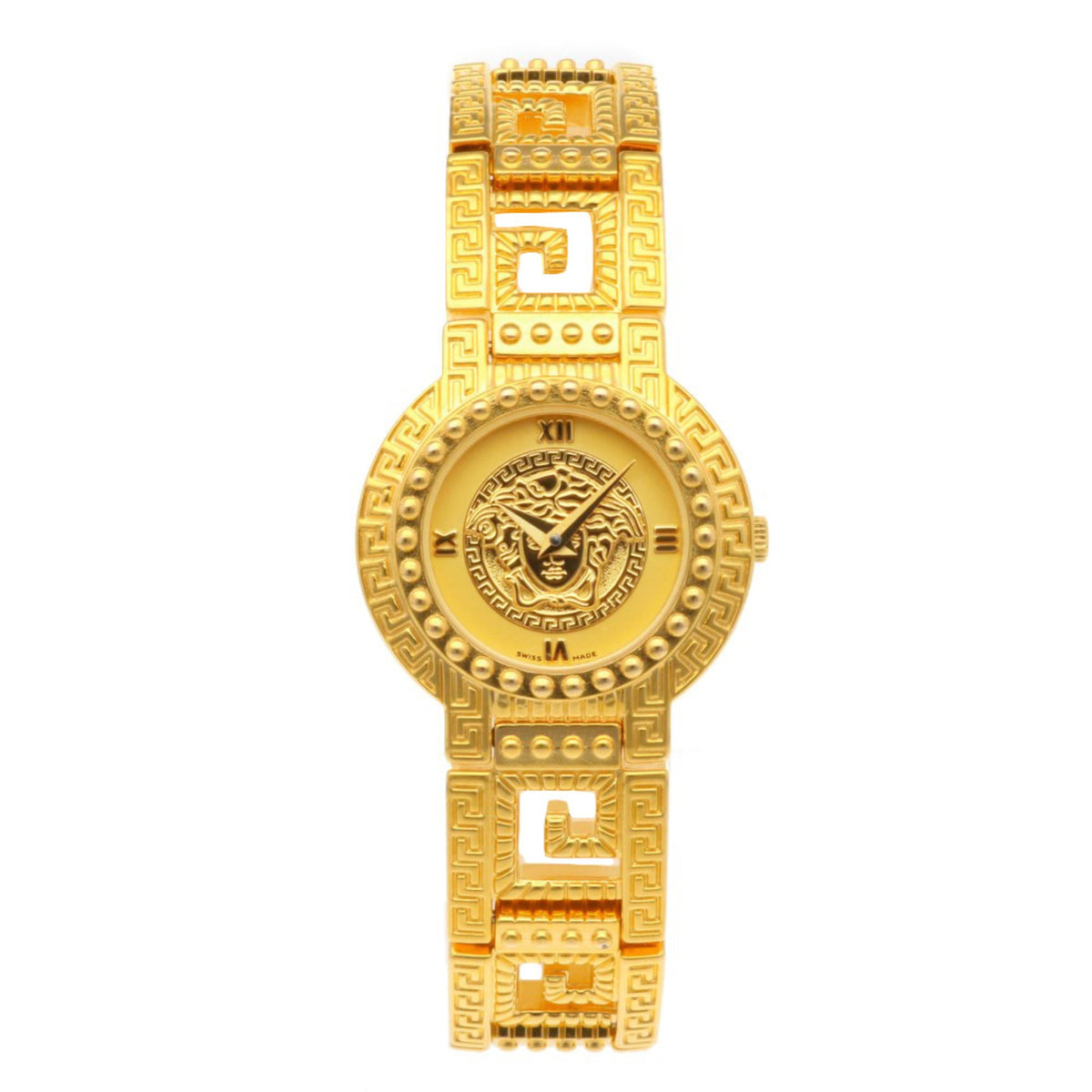 Montre Versace Medusa 7009018 à cadran doré, 25 mm