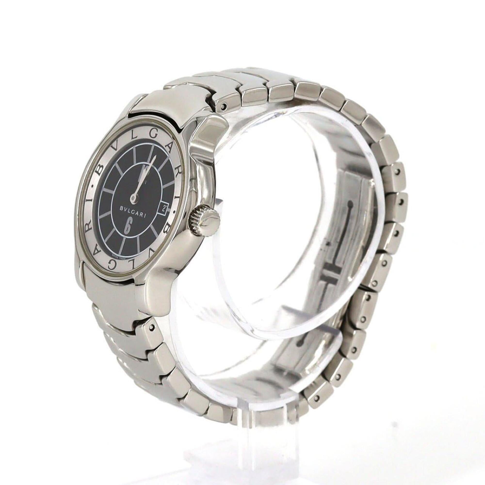 Bvlgari Bulgari Solotempo ST29S/ST29BSSD Black Dial 29mm Watch