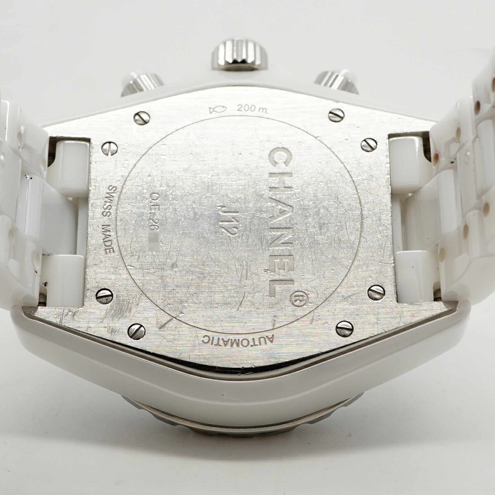 Chanel J12 Chrono H1007 Herrenuhr Weiß Zifferblatt